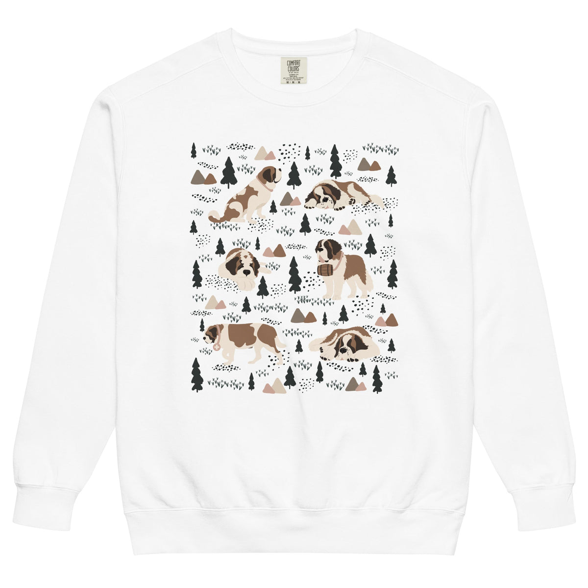 Woodland Six St Bernard Comfort Colors Sweatshirt - Lucy + Norman