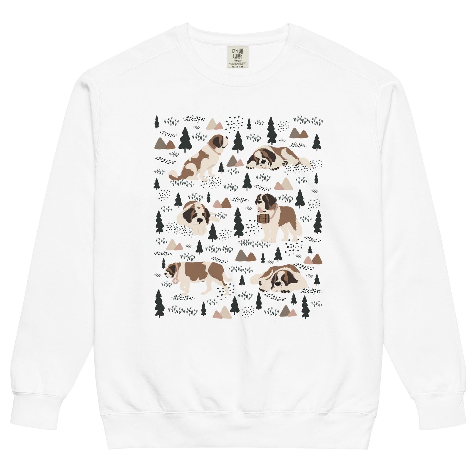 Woodland Six St Bernard Comfort Colors Sweatshirt - Lucy + Norman