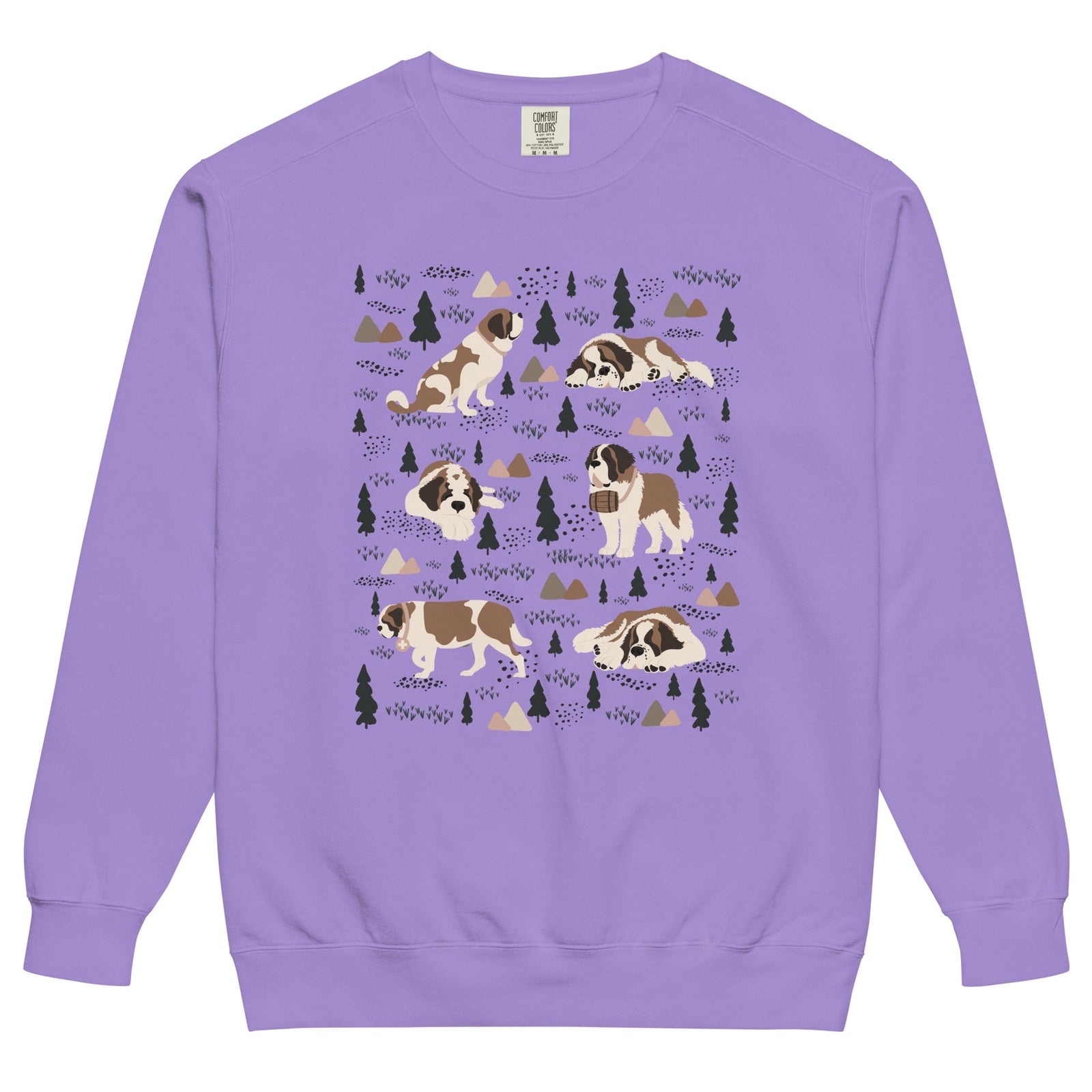 Woodland Six St Bernard Comfort Colors Sweatshirt - Lucy + Norman
