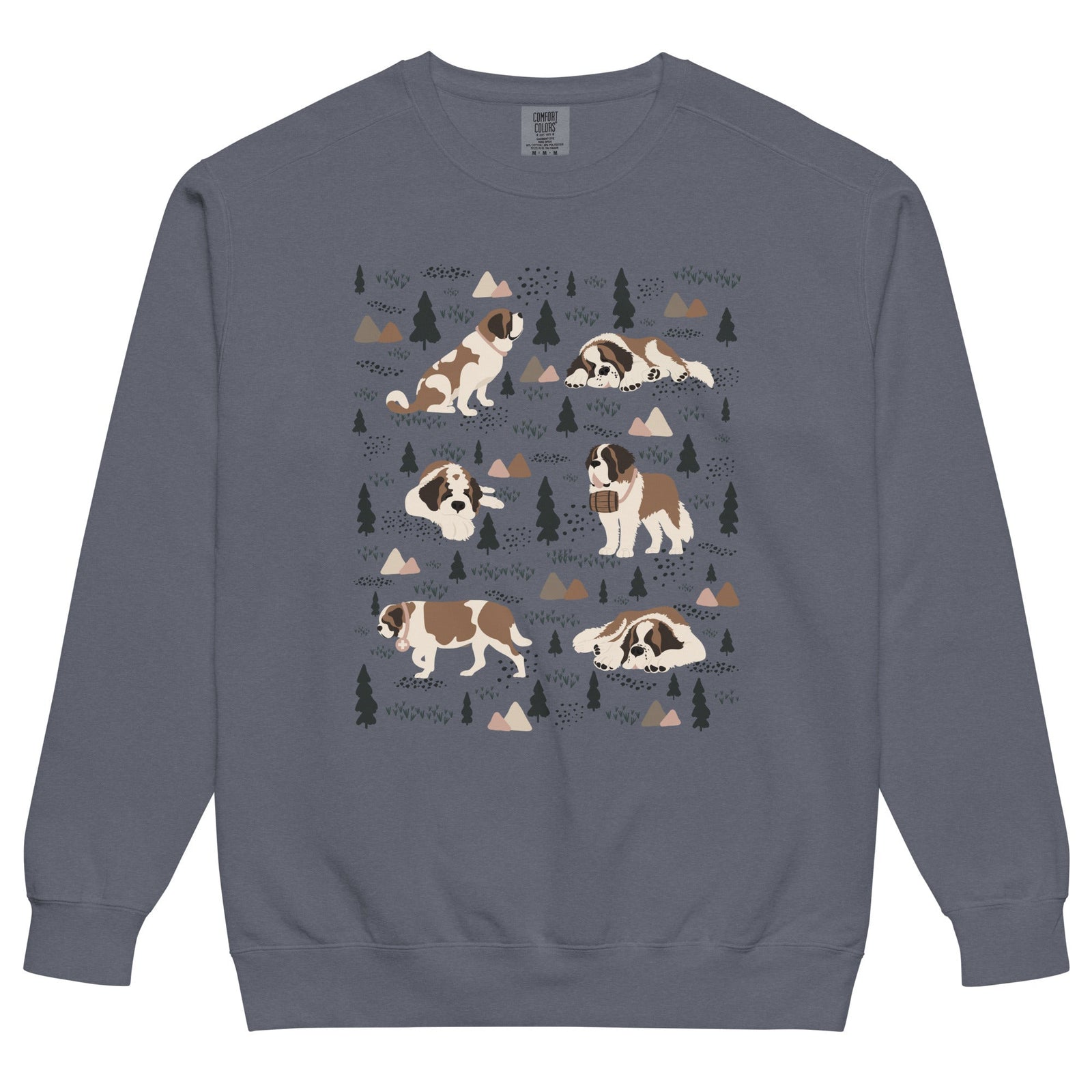 Woodland Six St Bernard Comfort Colors Sweatshirt - Lucy + Norman