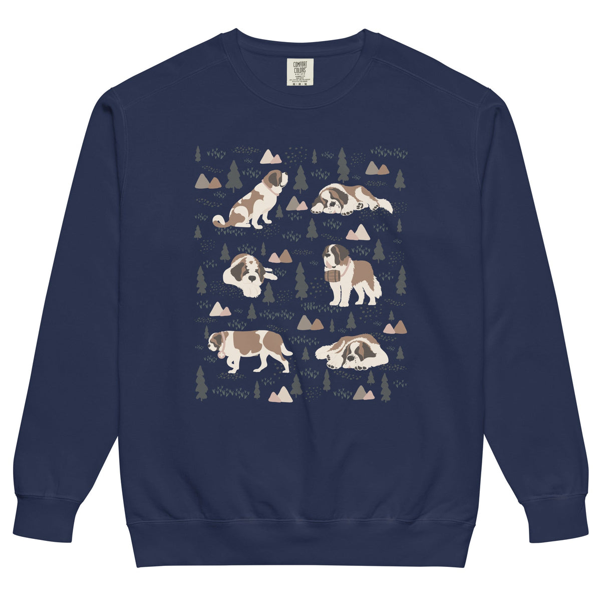 Woodland Six St Bernard Comfort Colors Sweatshirt - Lucy + Norman