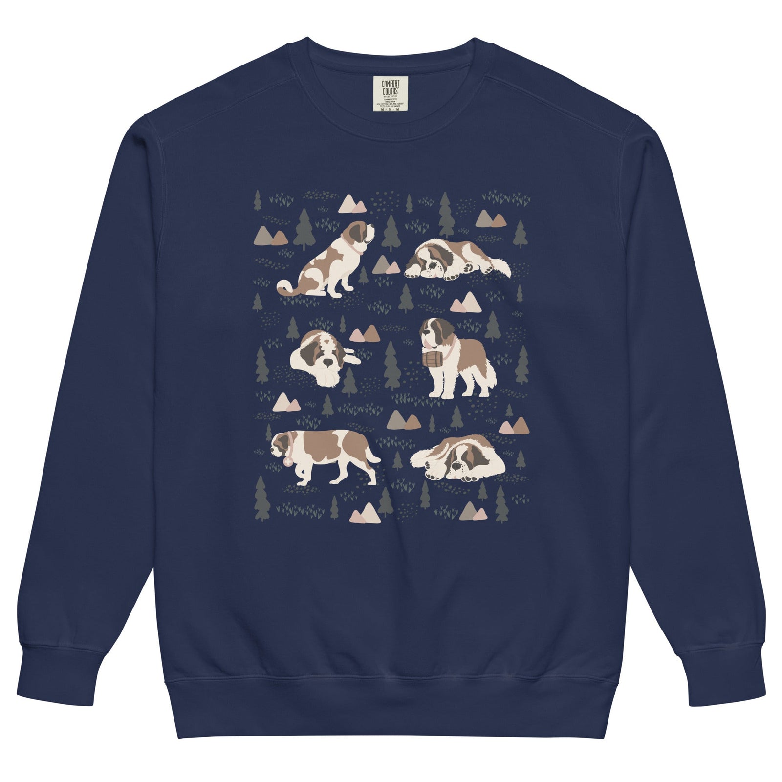 Woodland Six St Bernard Comfort Colors Sweatshirt - Lucy + Norman