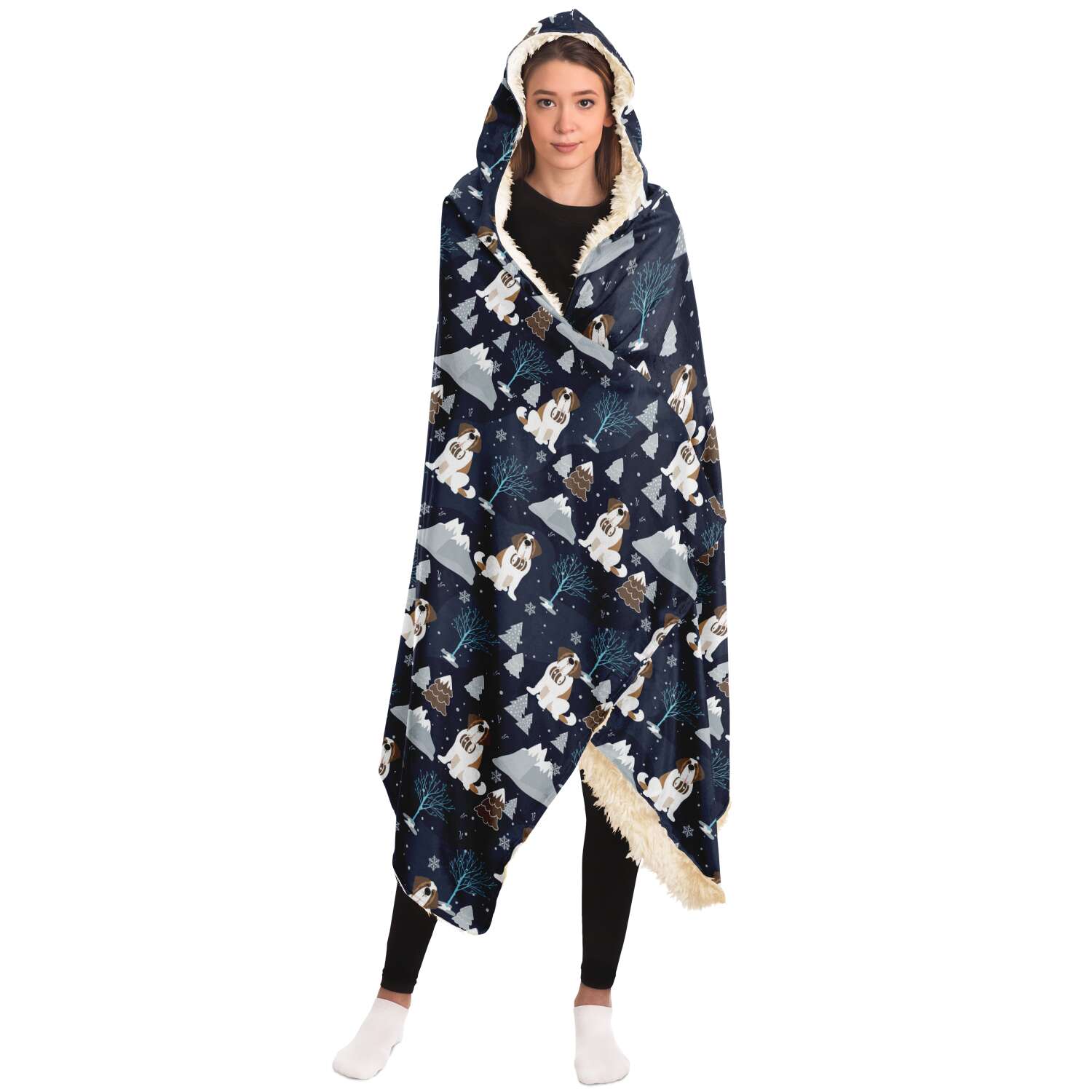 Alpine Chill Hooded Blanket - Lucy + Norman