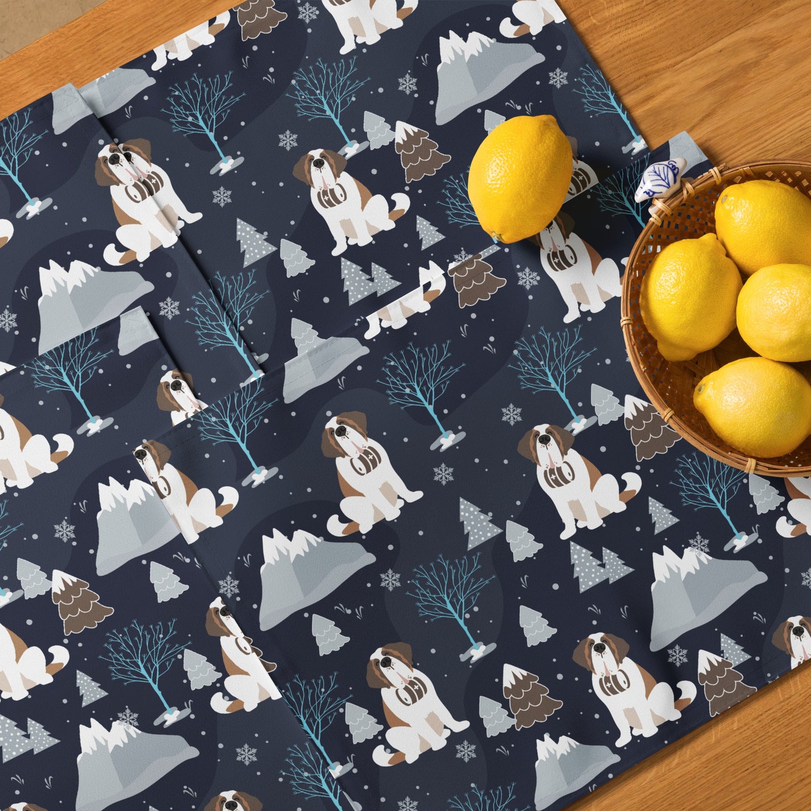 Alpine Chill St Bernard Placemat Set - Lucy + Norman