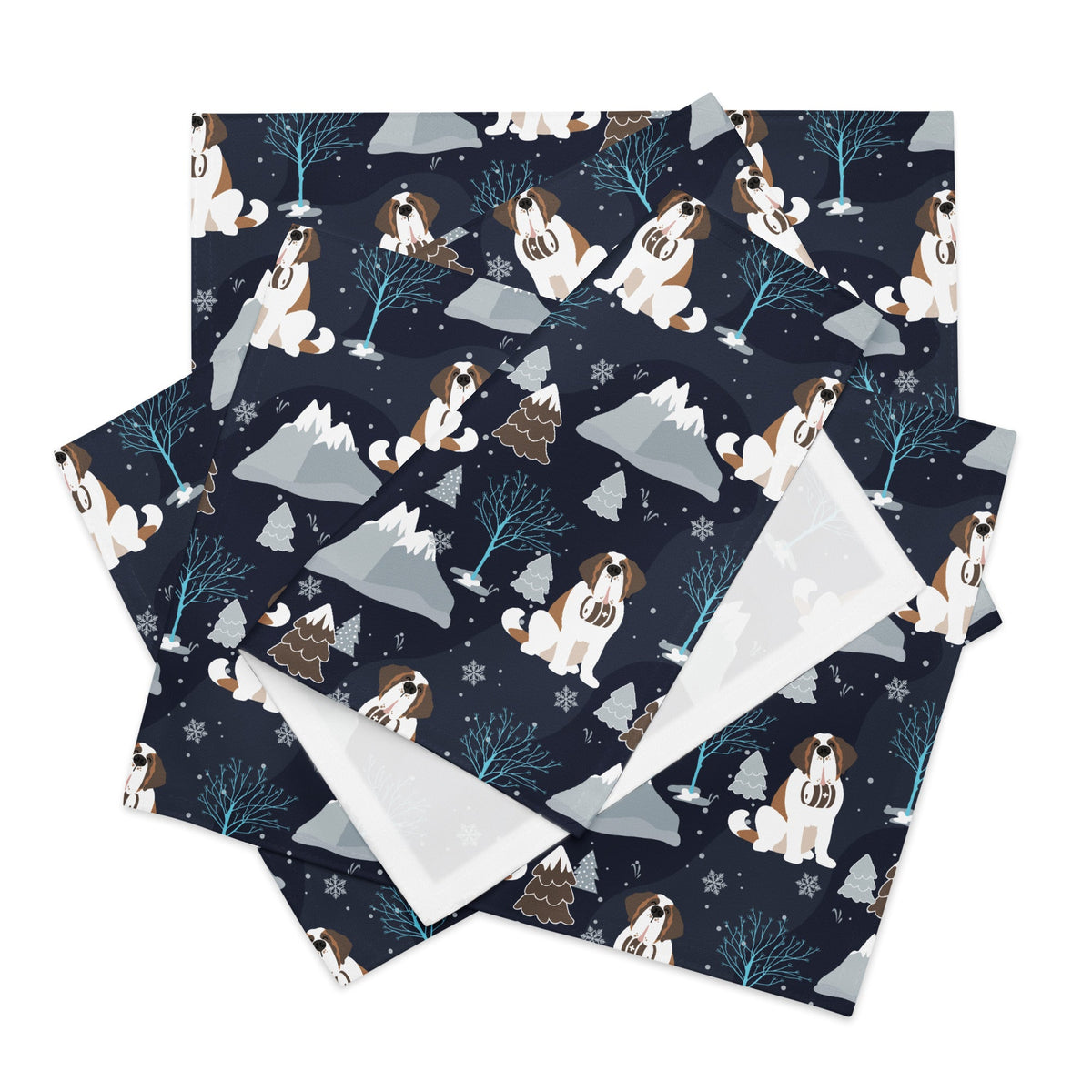 Alpine Chill St Bernard Placemat Set - Lucy + Norman