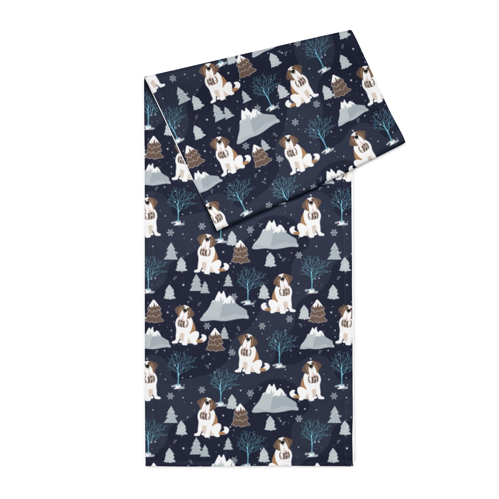 Alpine Chill St Bernard Table Runner - Lucy + Norman