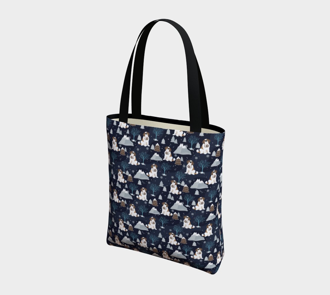 Alpine Chill St Bernard Urban Tote Bag - Lucy + Norman