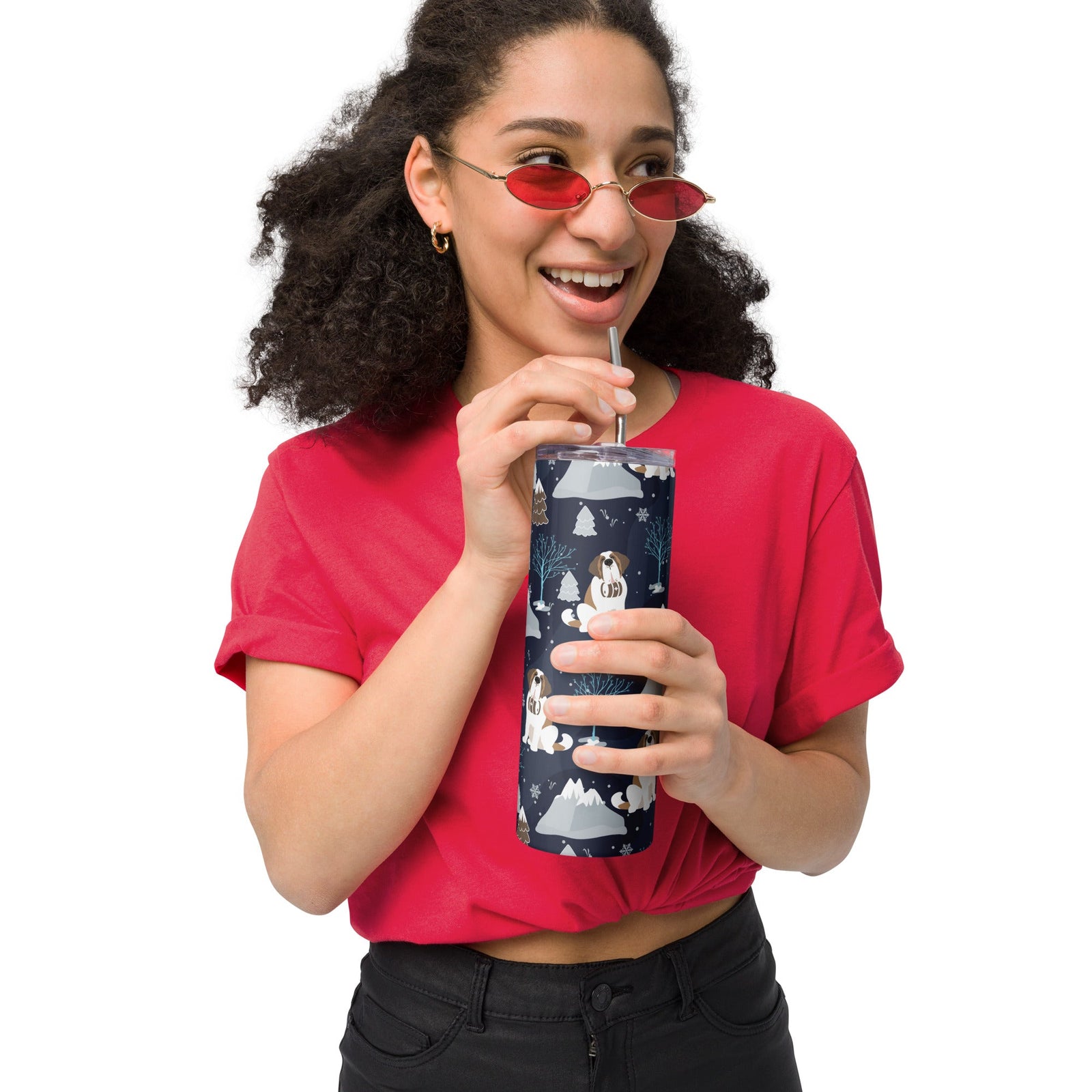 Alpine Chill Stainless Steel Tumbler + Straw - Lucy + Norman