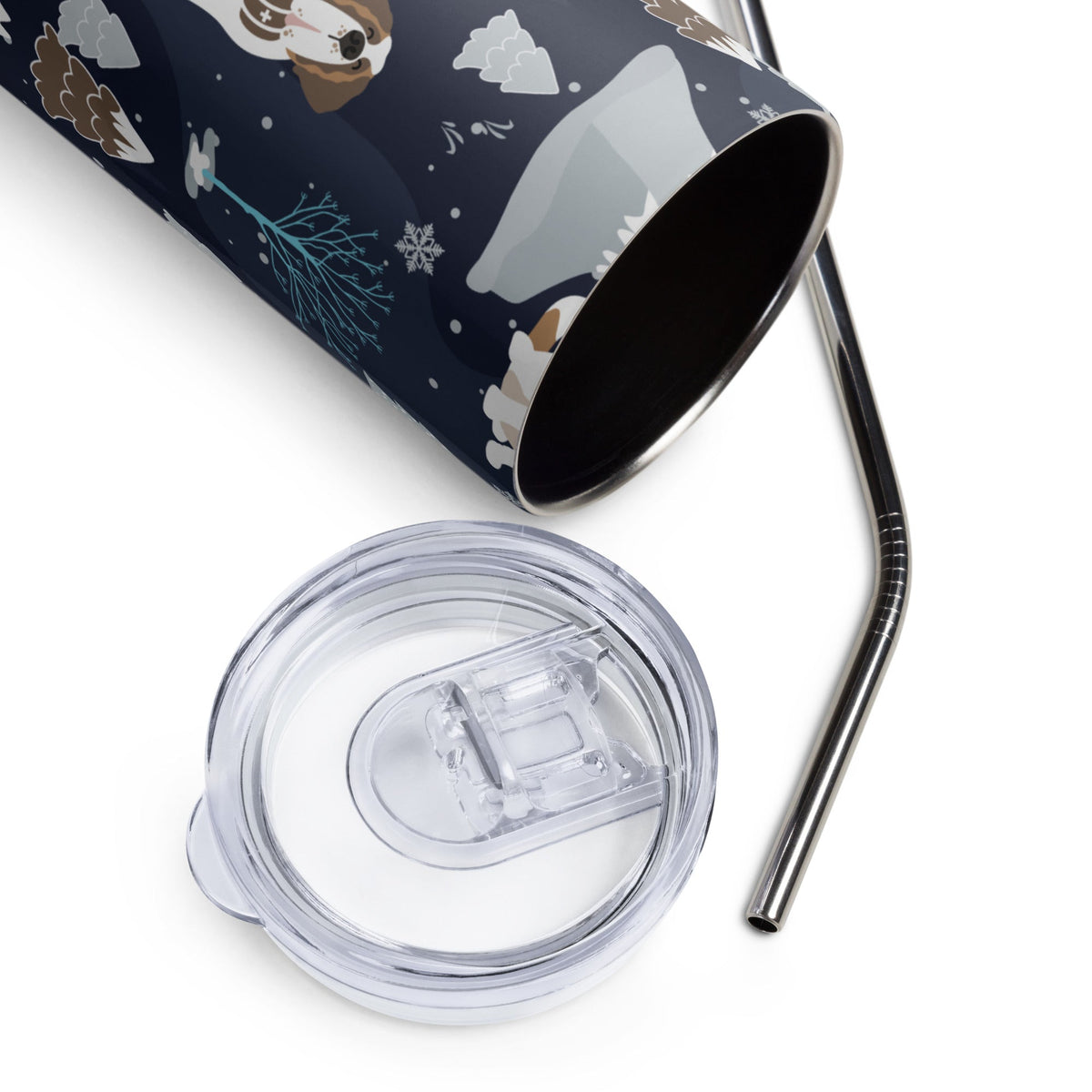 Alpine Chill Stainless Steel Tumbler + Straw - Lucy + Norman