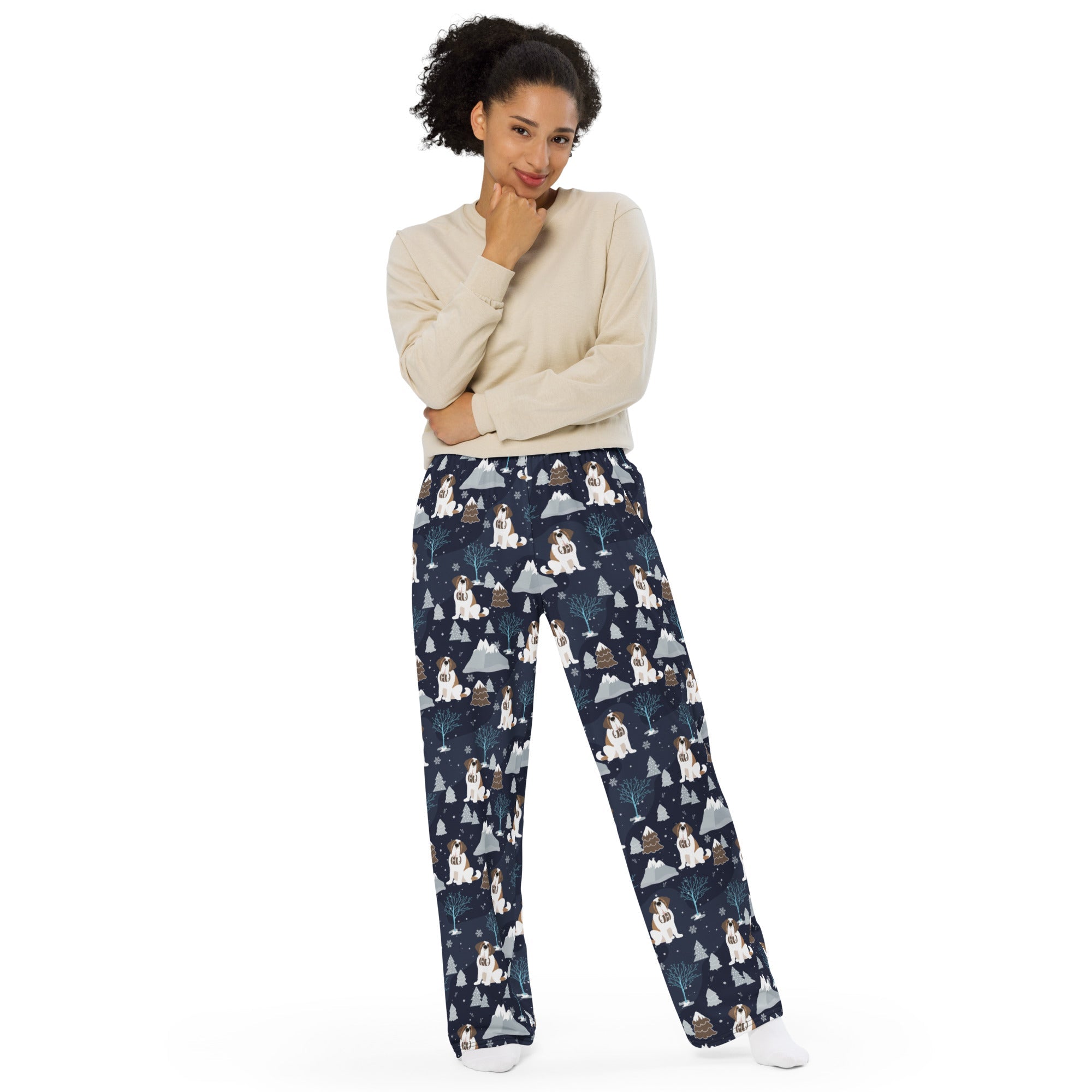 Alpine Chill Unisex Wide Lounge Pants - Lucy + Norman