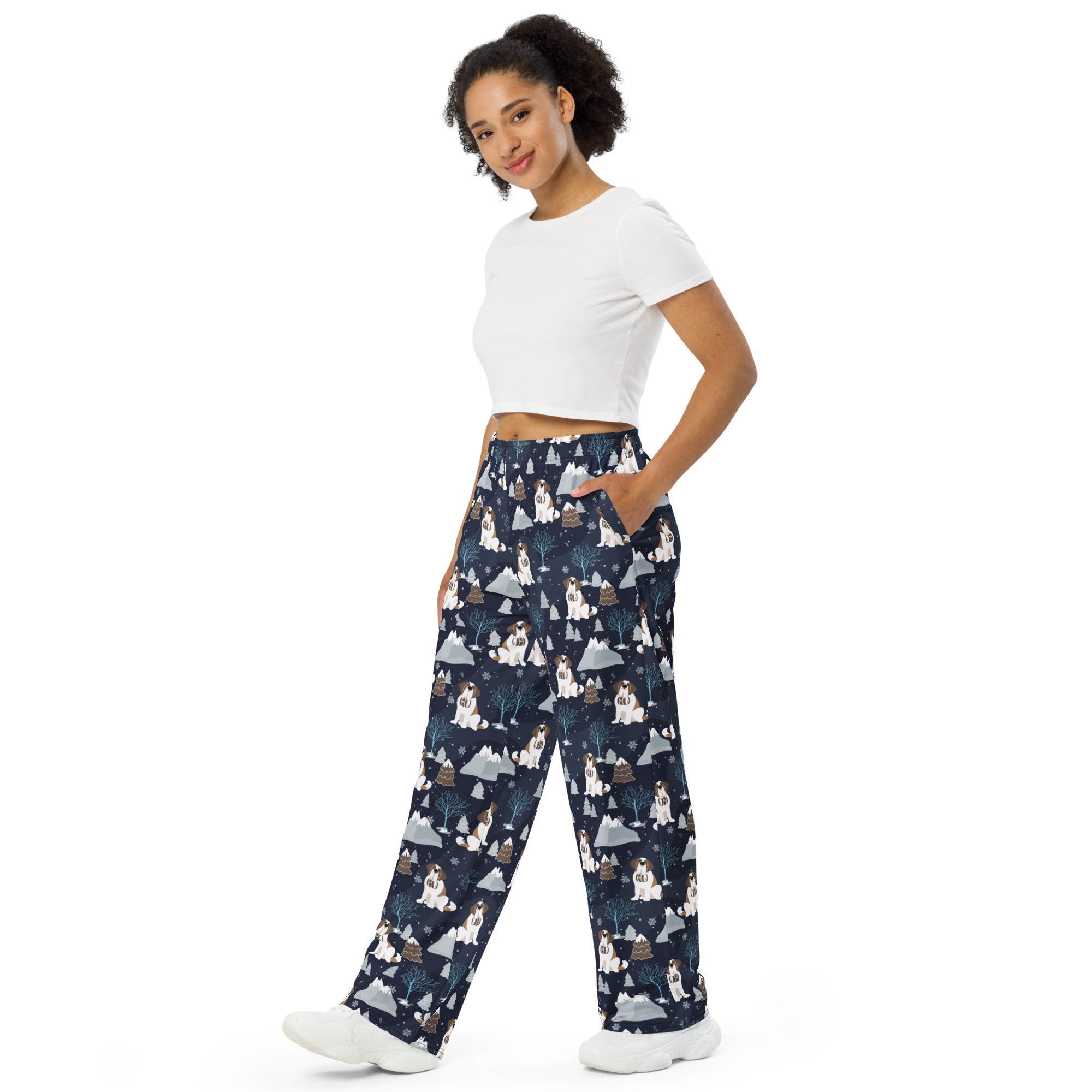 Alpine Chill Unisex Wide Lounge Pants - Lucy + Norman