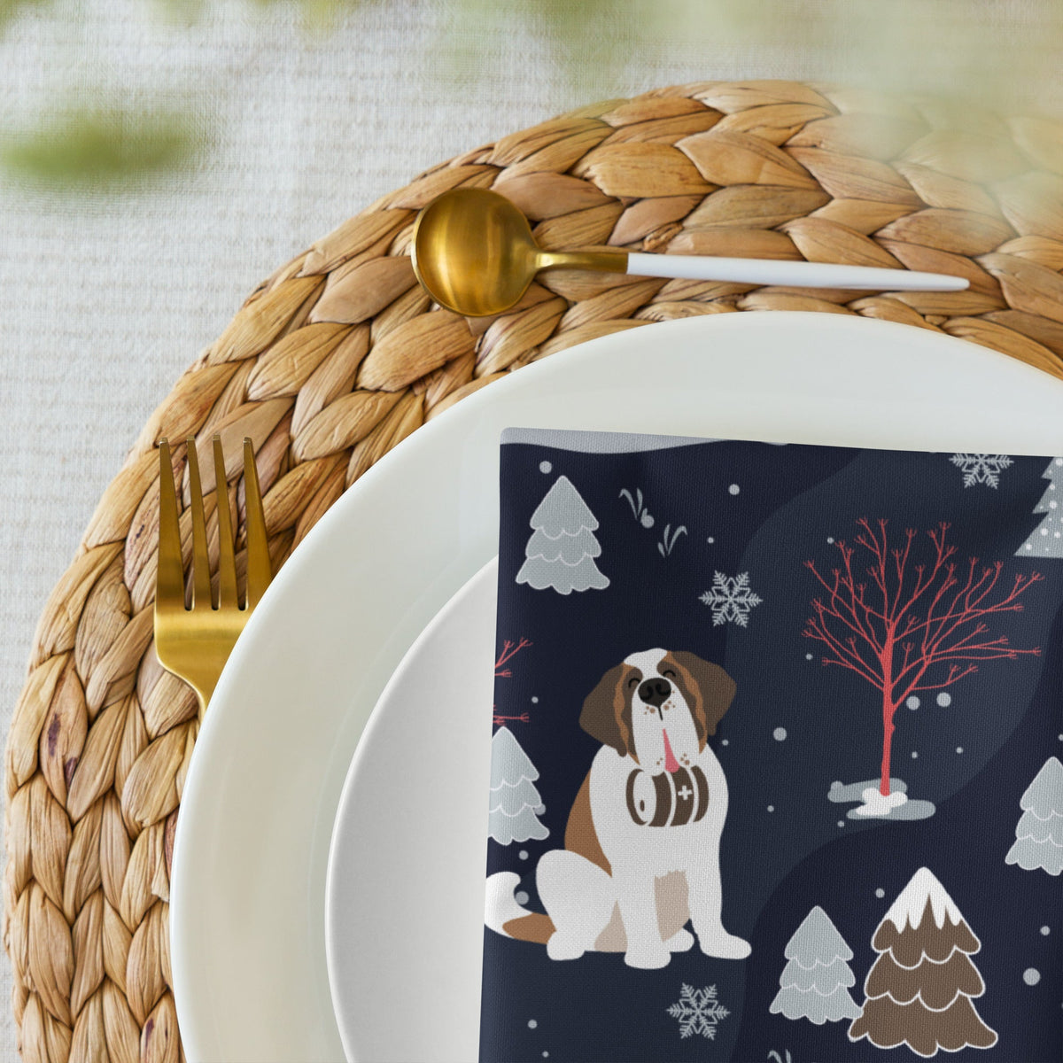 Alpine Night Cloth Napkin Set - Lucy + Norman