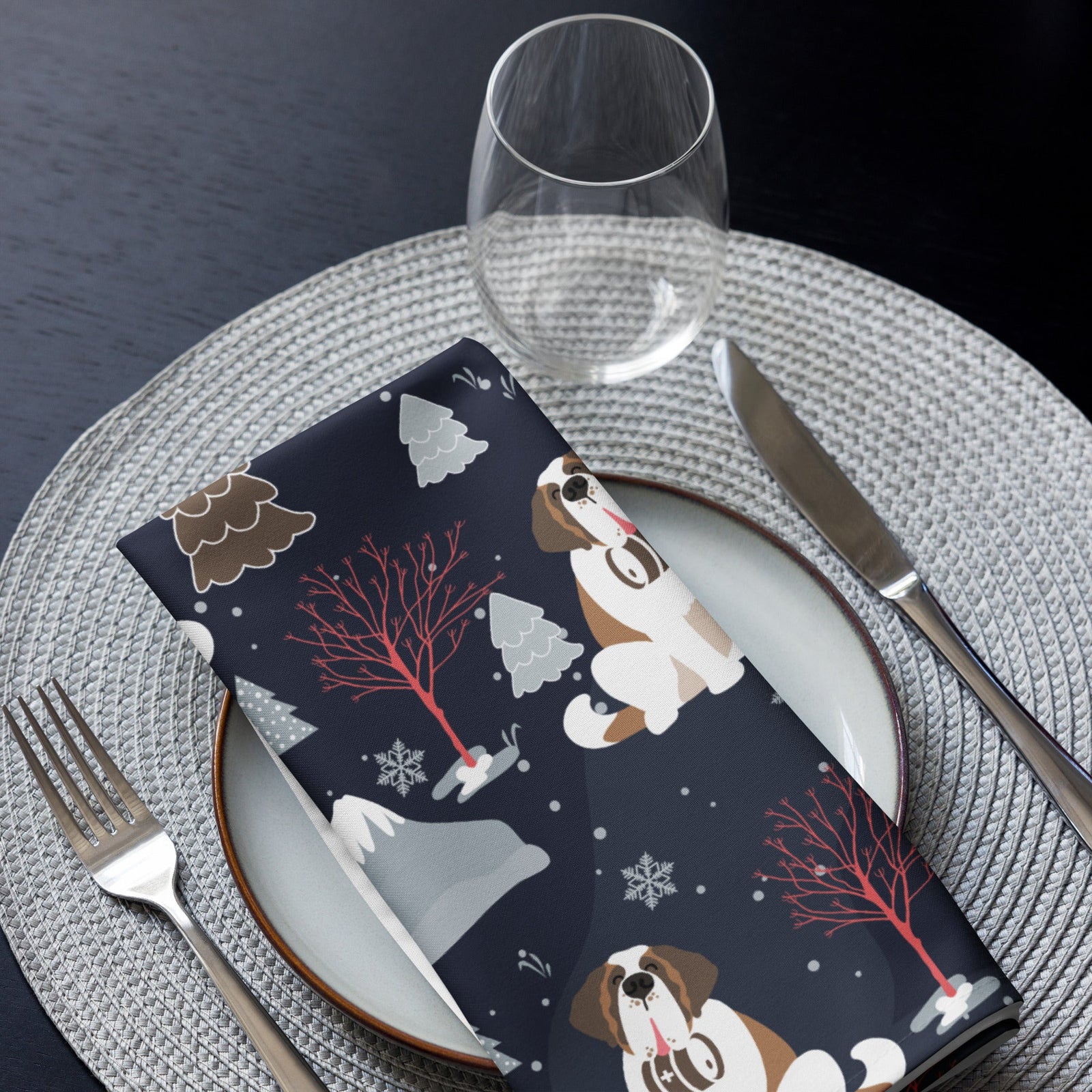 Alpine Night Cloth Napkin Set - Lucy + Norman