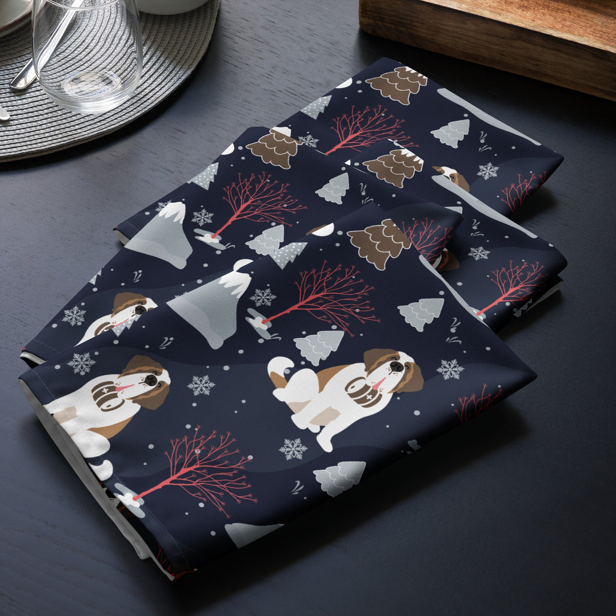 Alpine Night Cloth Napkin Set - Lucy + Norman