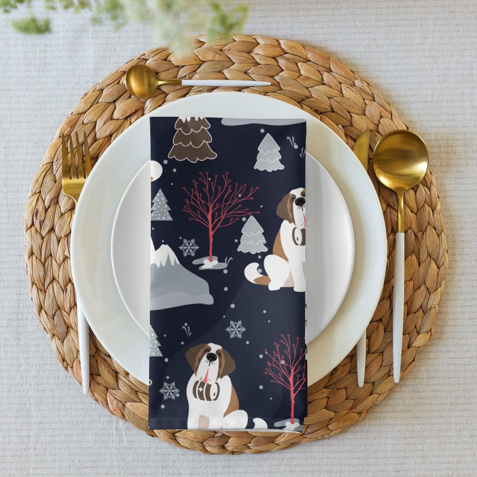 Alpine Night Cloth Napkin Set - Lucy + Norman