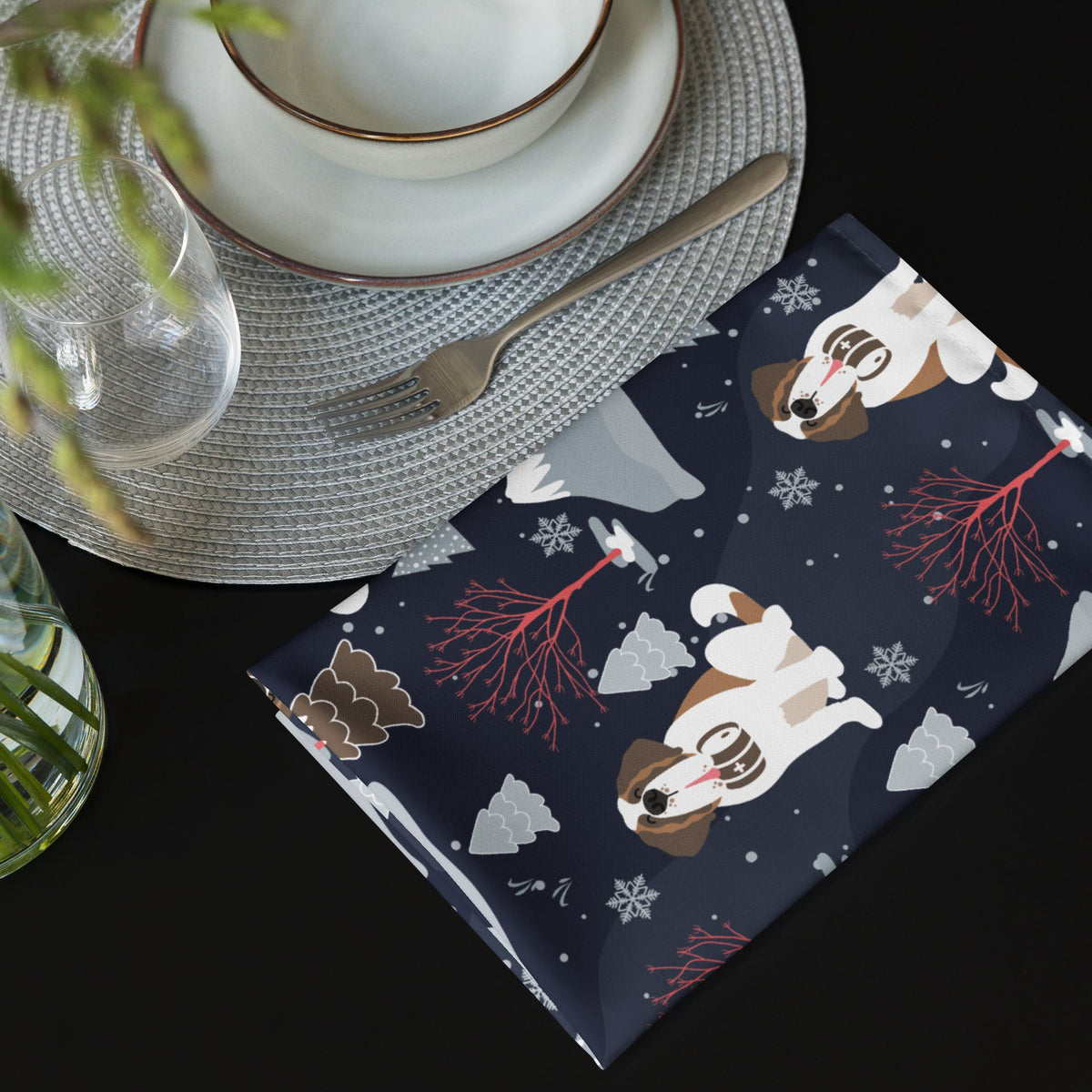 Alpine Night Cloth Napkin Set - Lucy + Norman