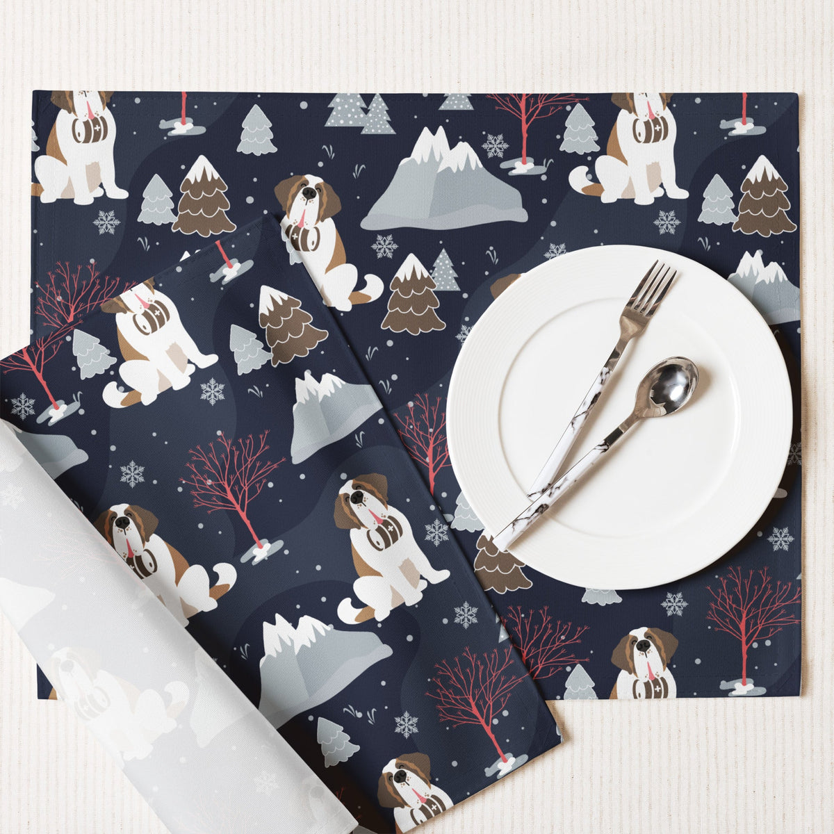 Alpine Night Placemat Set - Lucy + Norman