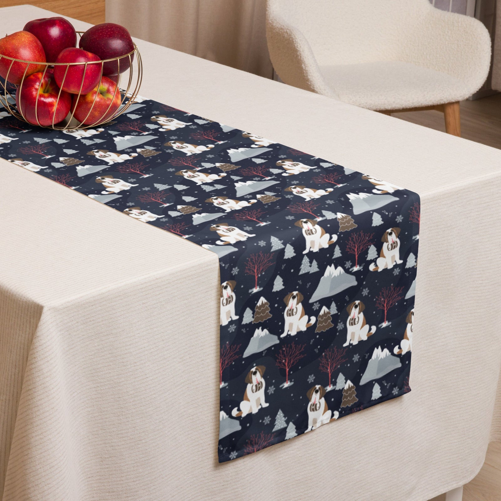 Alpine Night Table Runner - Lucy + Norman