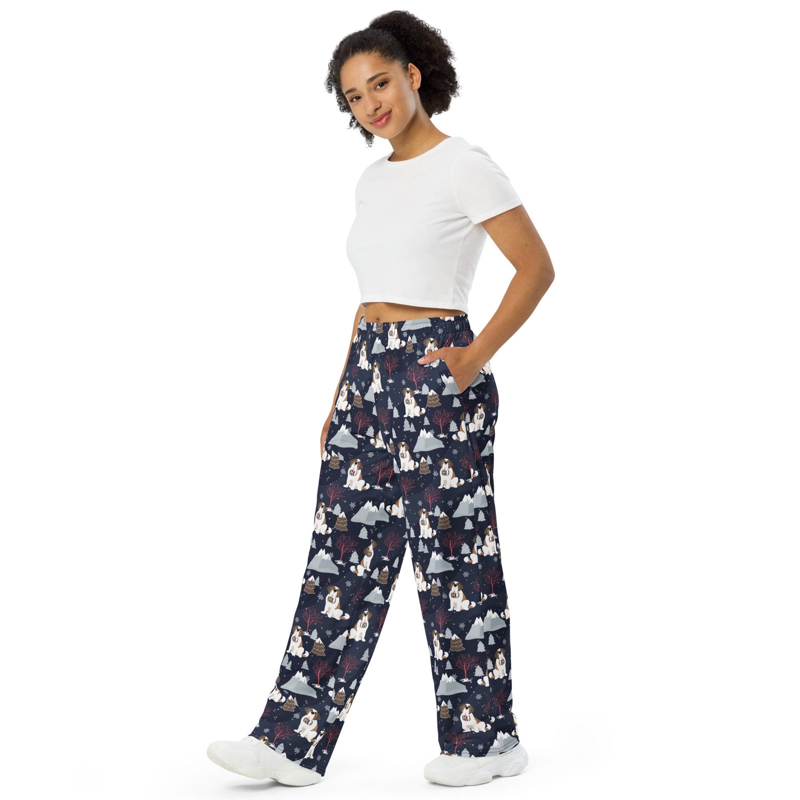 Alpine Night Unisex Wide Lounge Pants - Lucy + Norman
