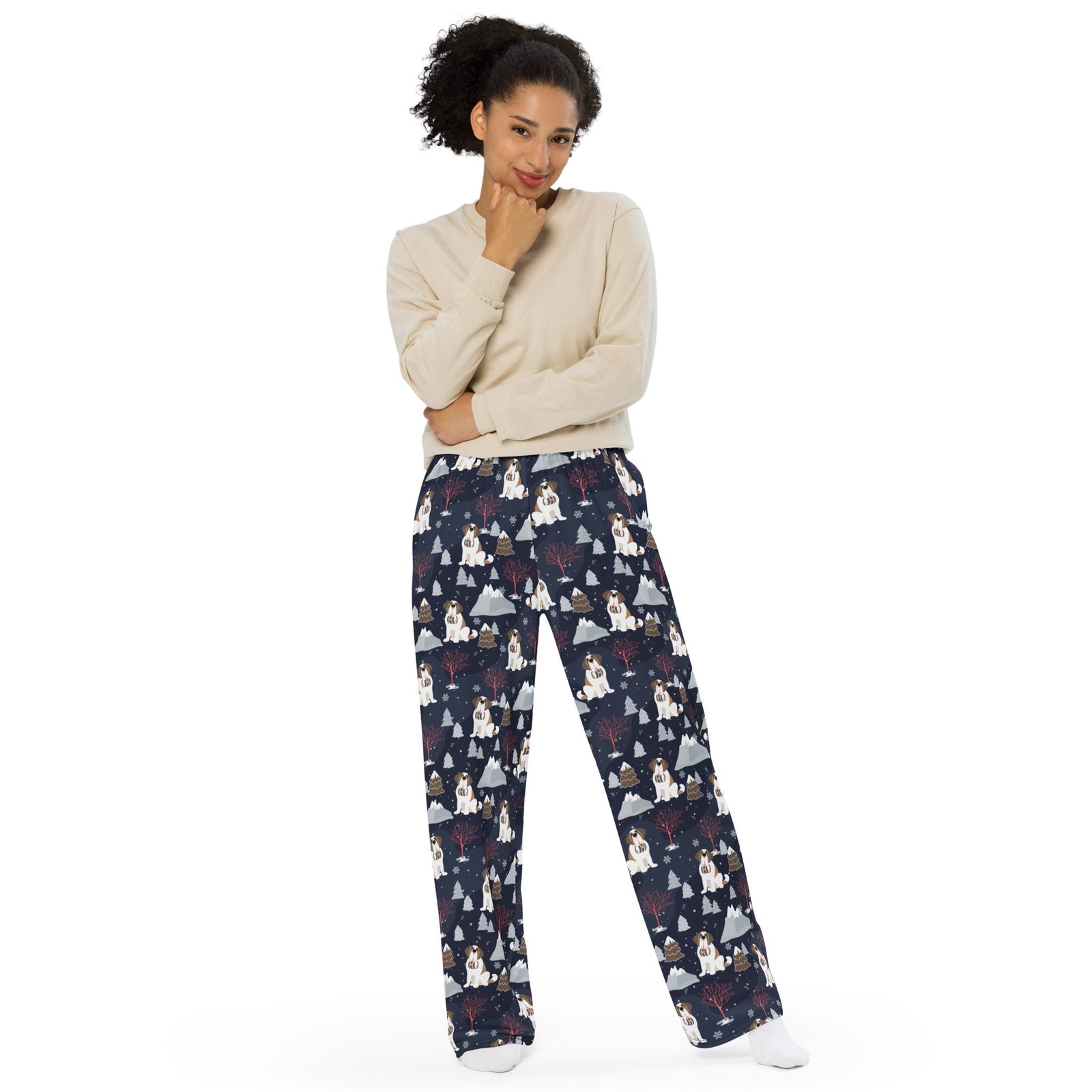 Alpine Night Unisex Wide Lounge Pants - Lucy + Norman