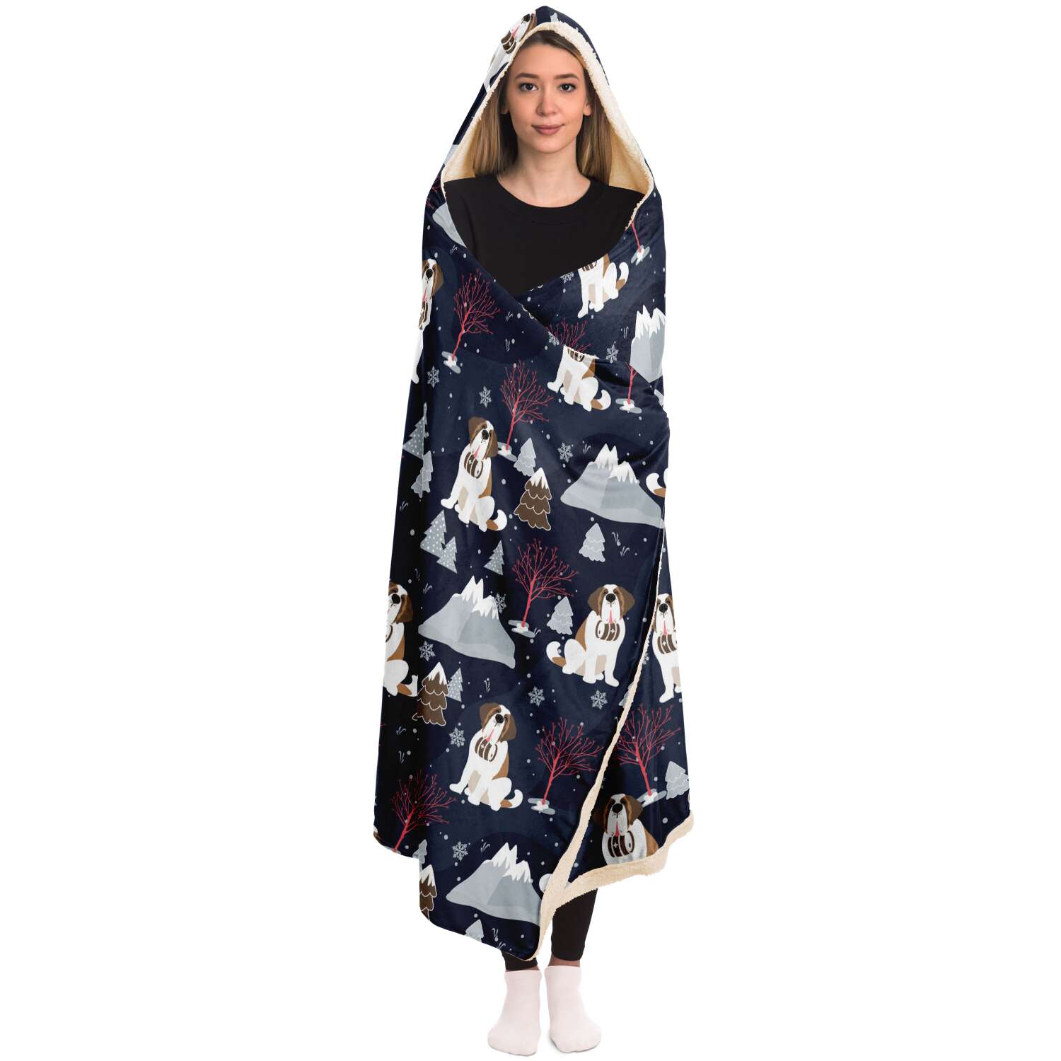 Alpine Nights Hooded Blanket - Lucy + Norman