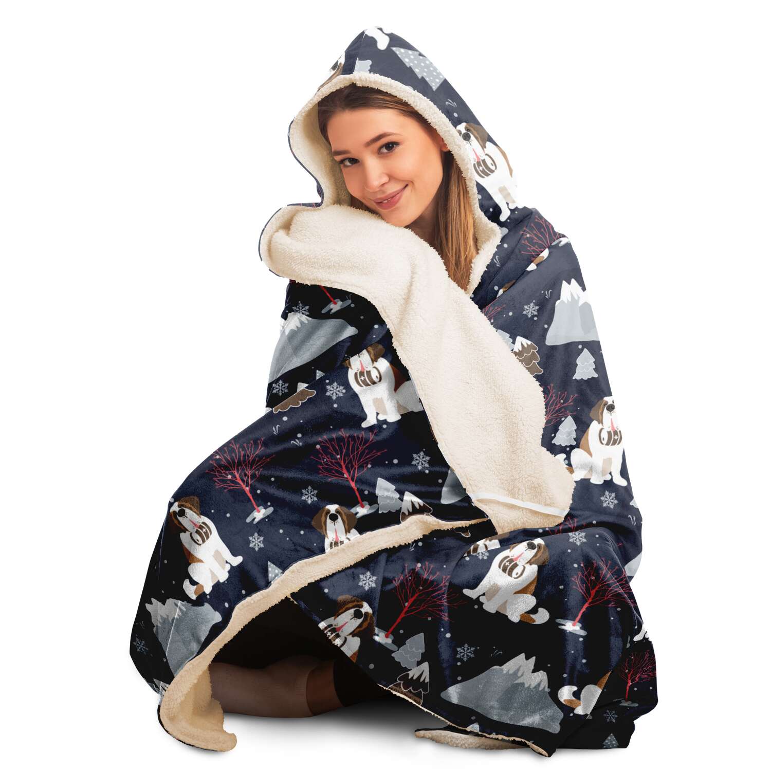 Alpine Nights Hooded Blanket - Lucy + Norman