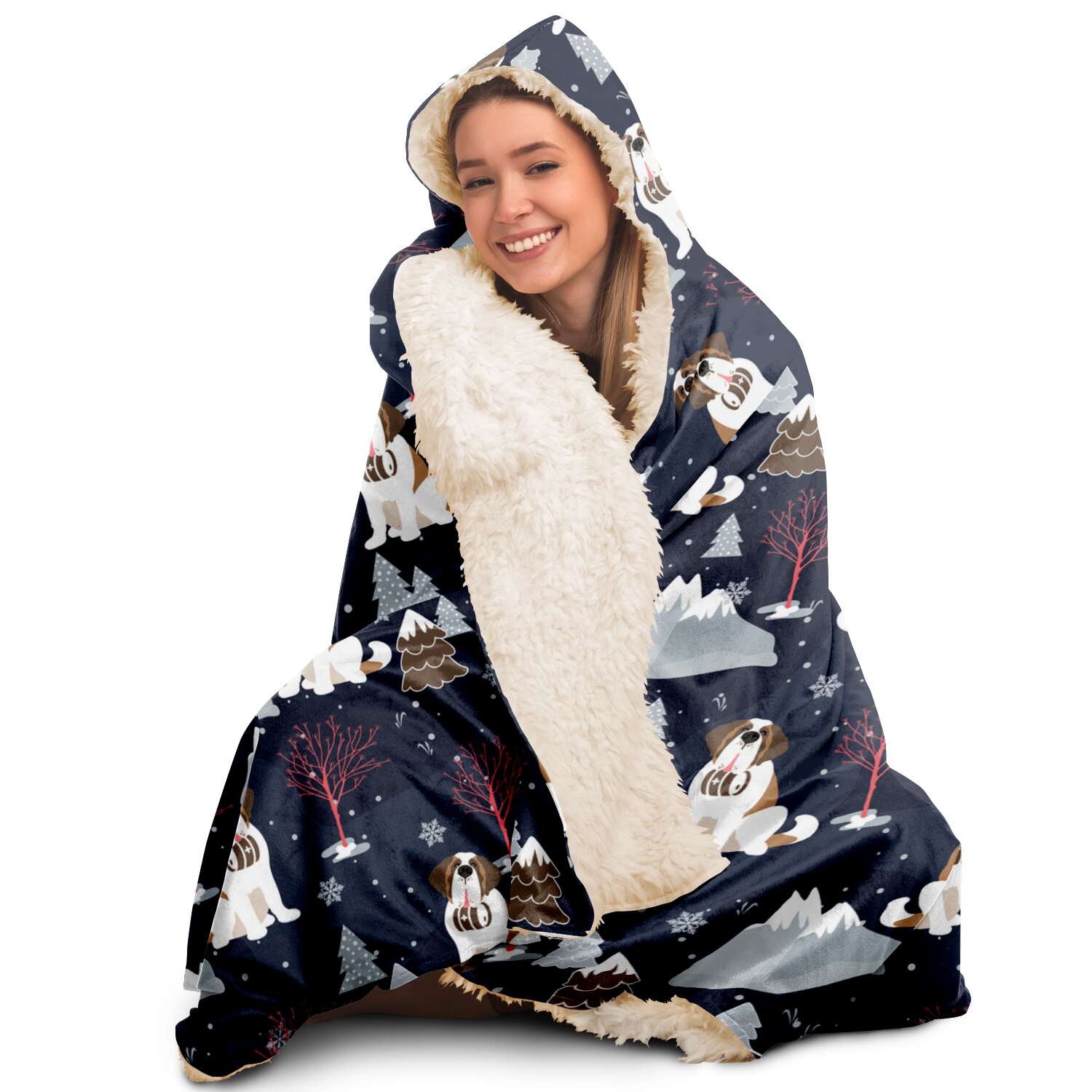 Alpine Nights Hooded Blanket - Lucy + Norman