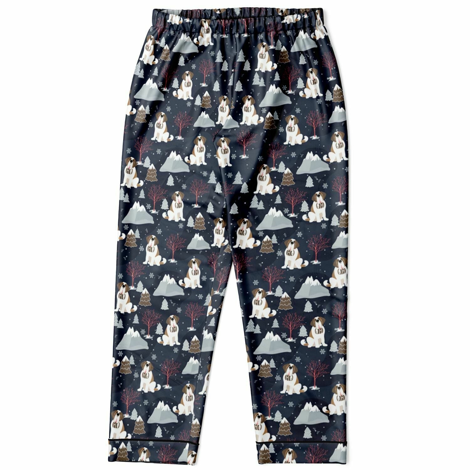 Alpine Nights St Bernard Women's Satin Pajamas - Lucy + Norman