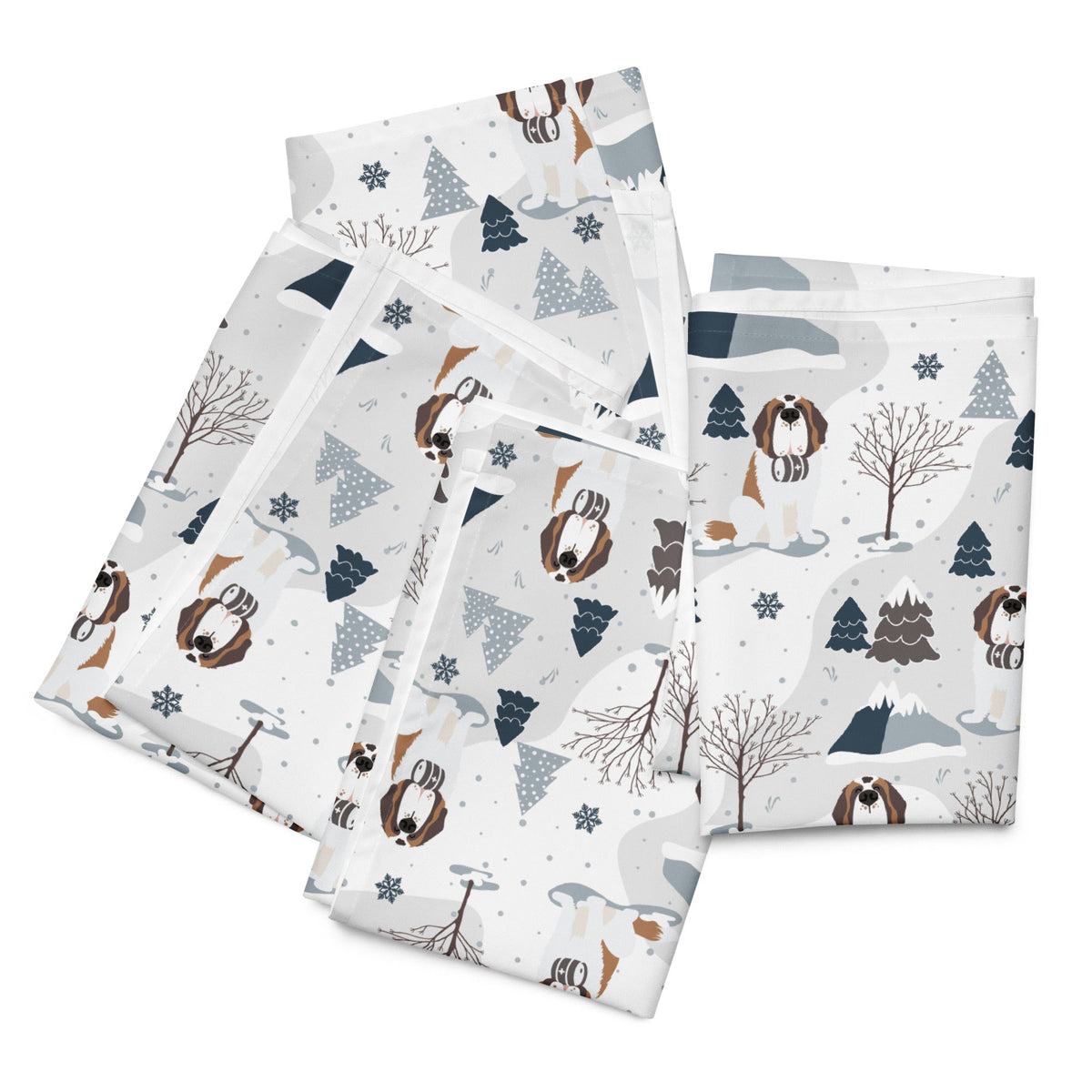 Alpine Saint Bernard Cloth Napkin Set - Lucy + Norman