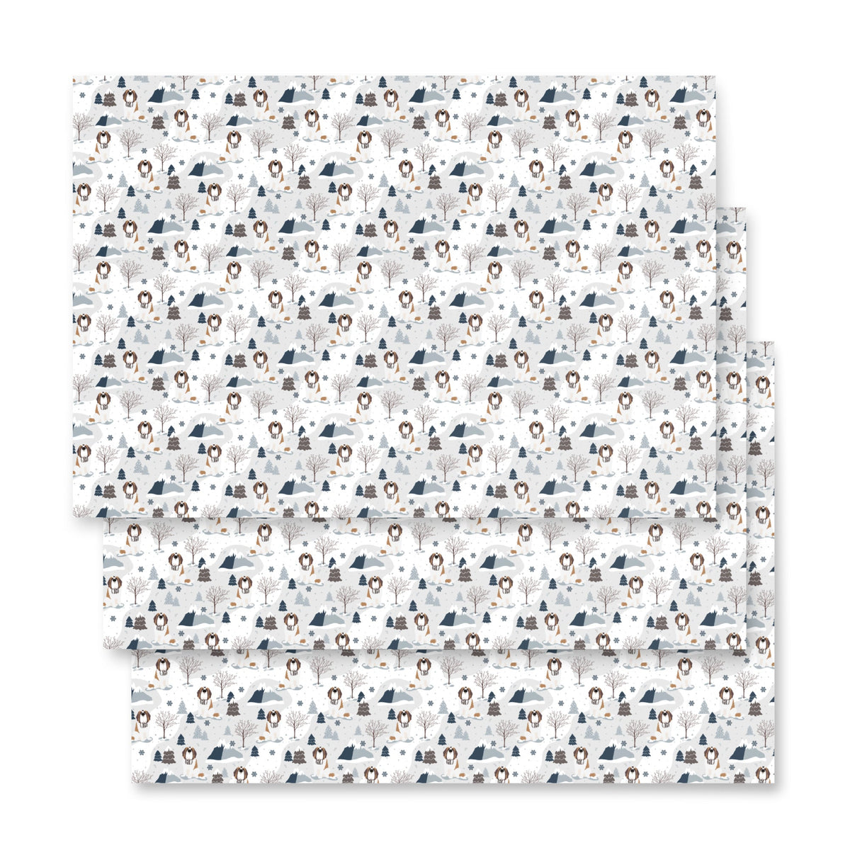 Saint Bernard Beer Wrapping Paper Sheets by Lucy + Norman