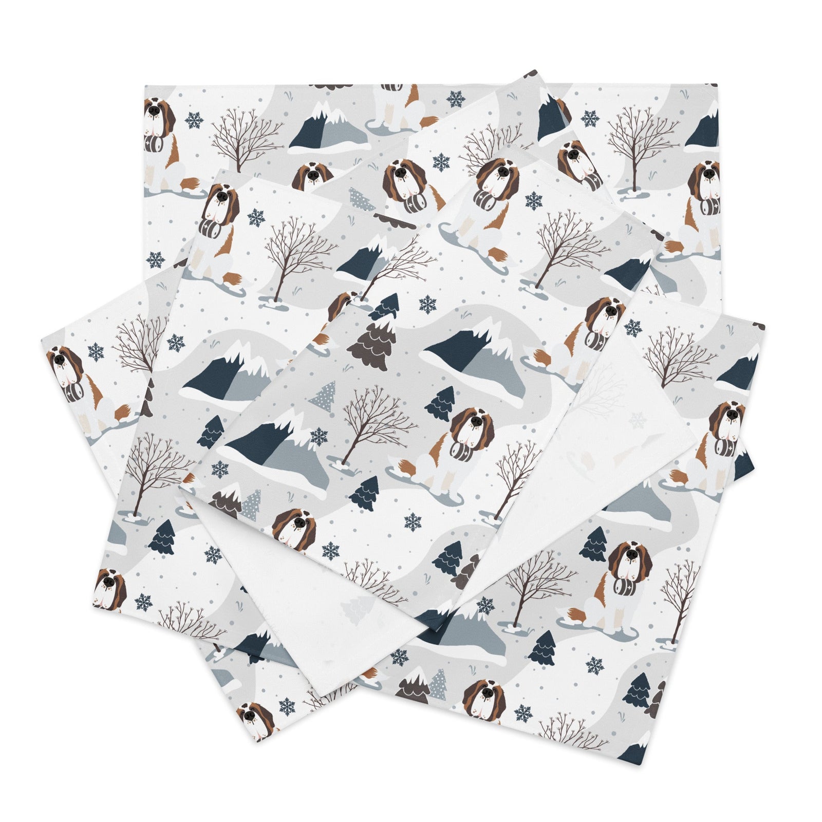 Alpine Saint Bernard Placemat Set - Lucy + Norman