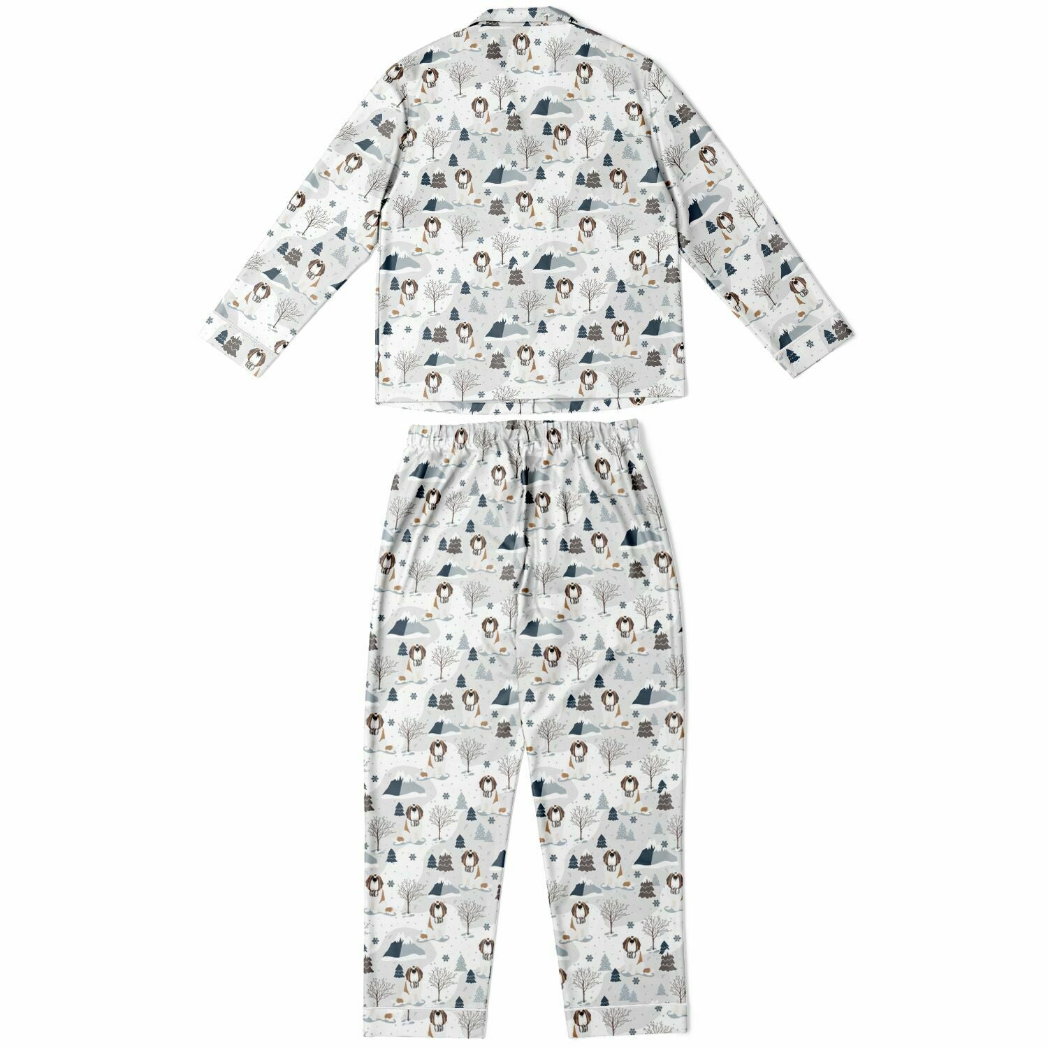 Alpine Saint Bernard Women's Satin Pajamas - Lucy + Norman