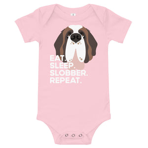 Eat Sleep Slobber Repeat Baby Bodysuit - Lucy + Norman