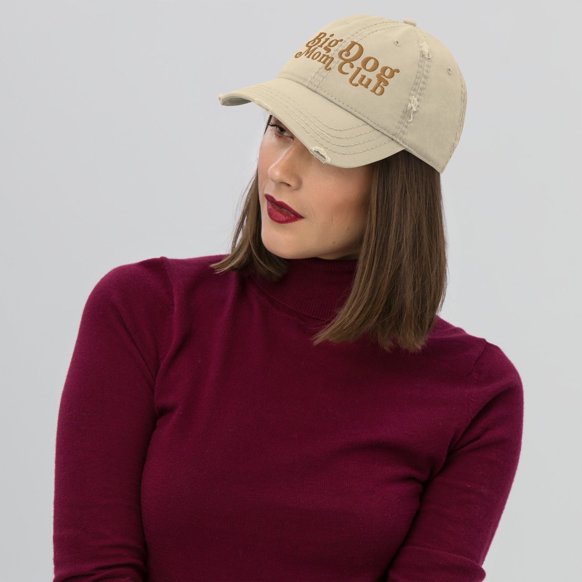 Big Dog Mom Club Distressed Dad Hat - Lucy + Norman