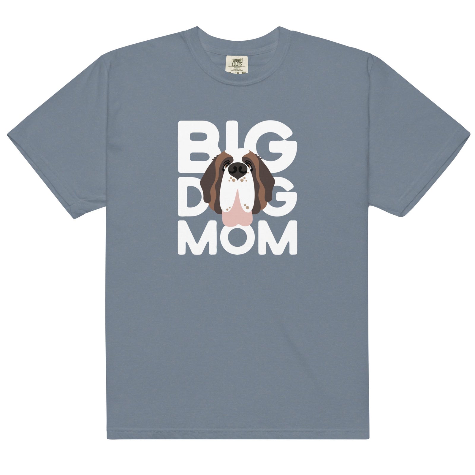 Big Dog Mom Comfort Colors Heavyweight T-Shirt - Dark Colors - Lucy + Norman