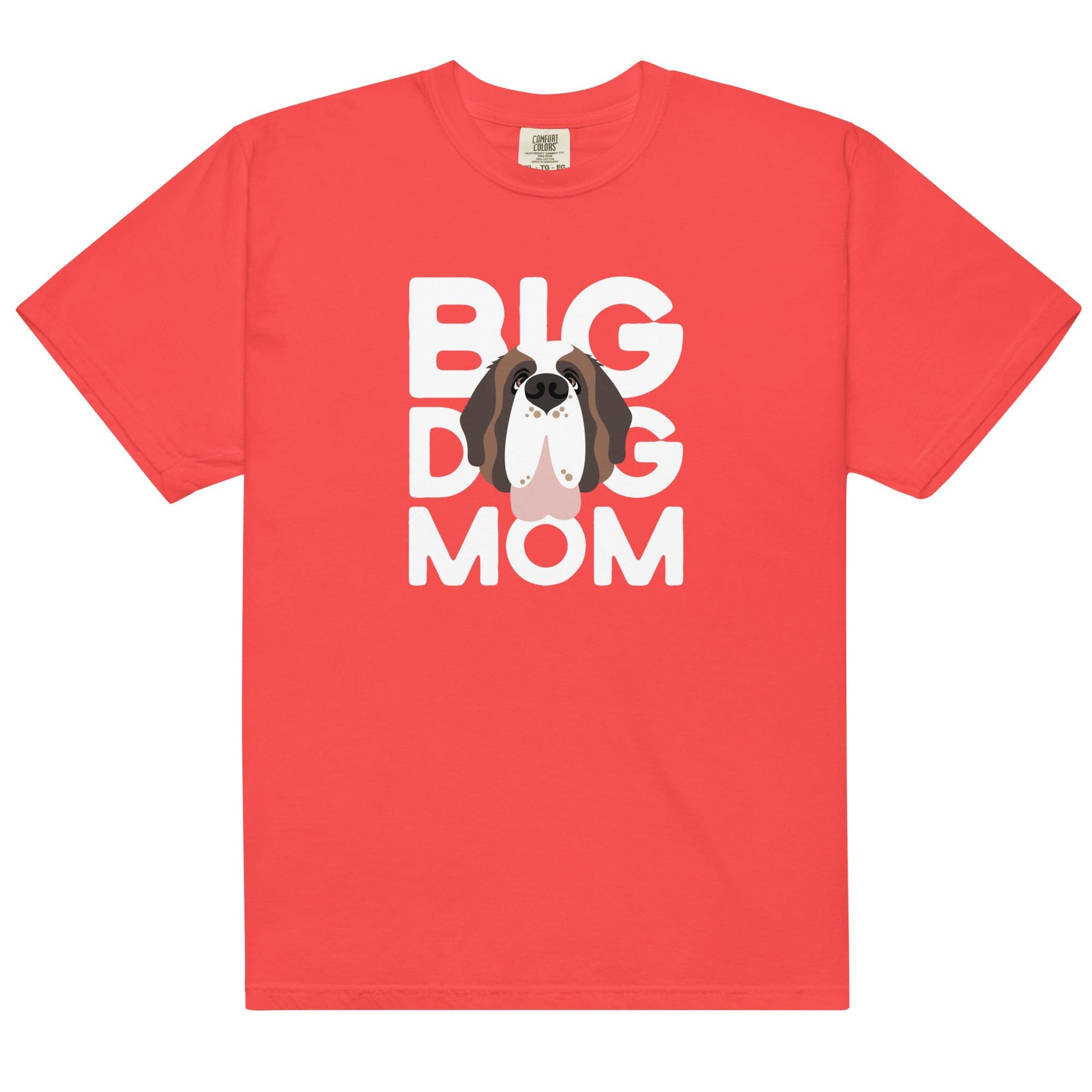 Big Dog Mom Comfort Colors Heavyweight T-Shirt - Dark Colors - Lucy + Norman
