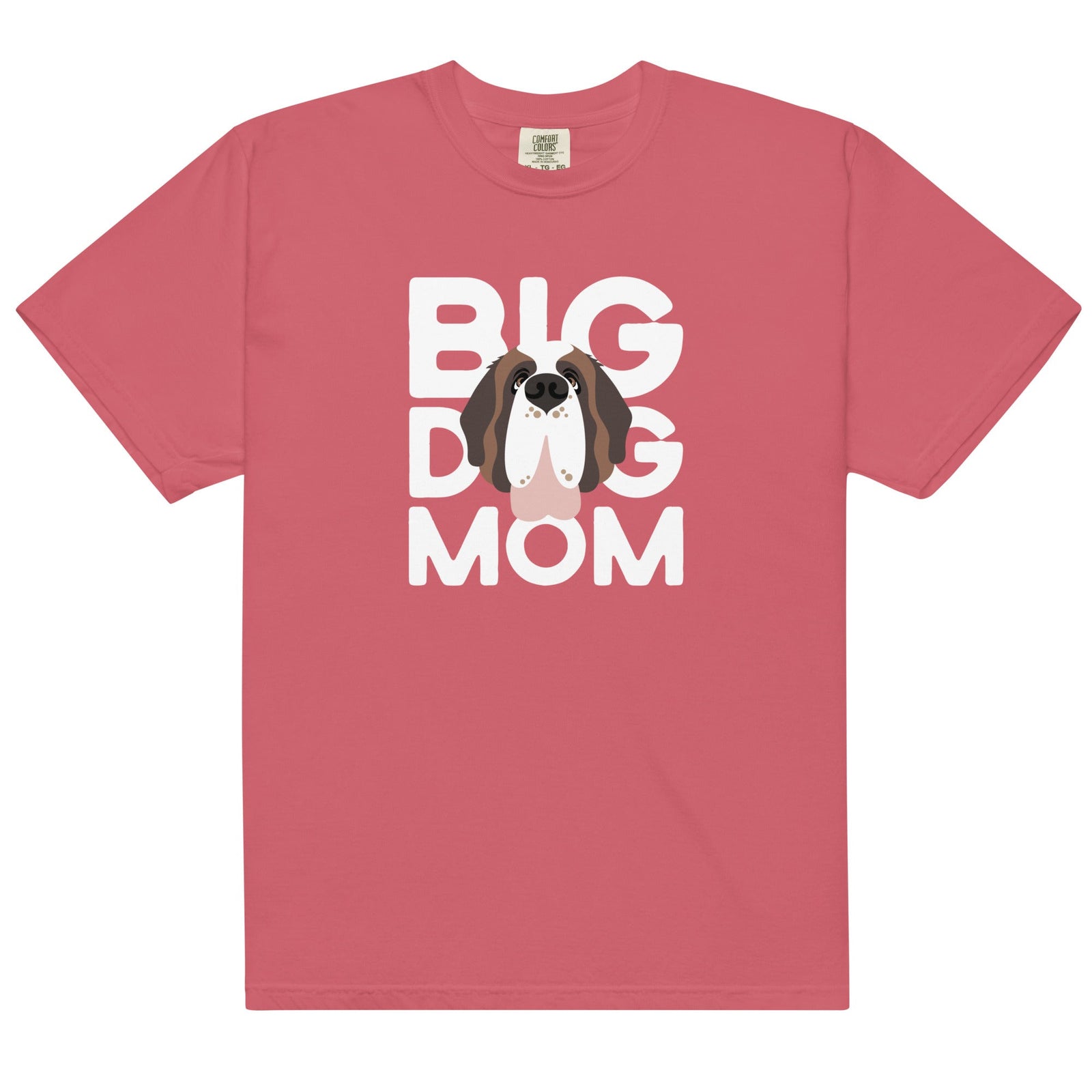 Big Dog Mom Comfort Colors Heavyweight T-Shirt - Dark Colors - Lucy + Norman