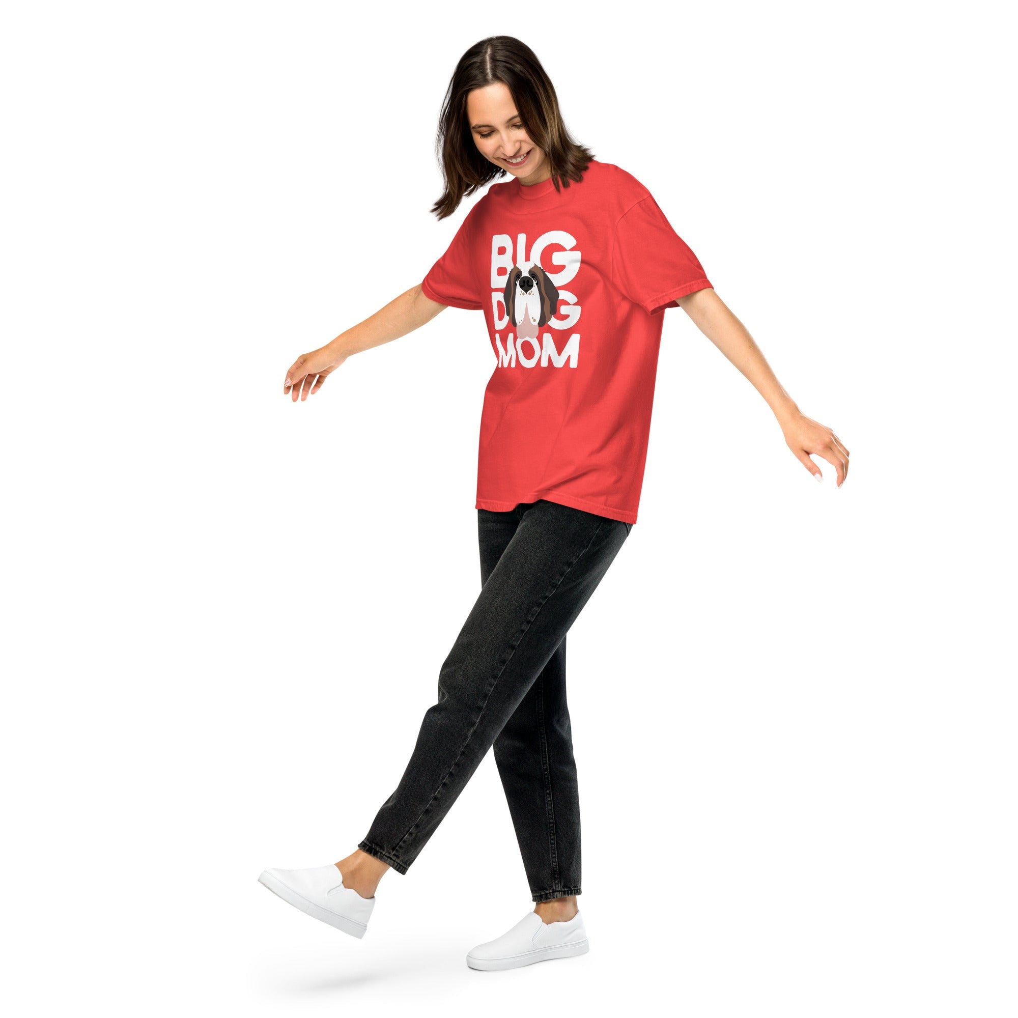 Big Dog Mom Comfort Colors Heavyweight T-Shirt - Dark Colors - Lucy + Norman