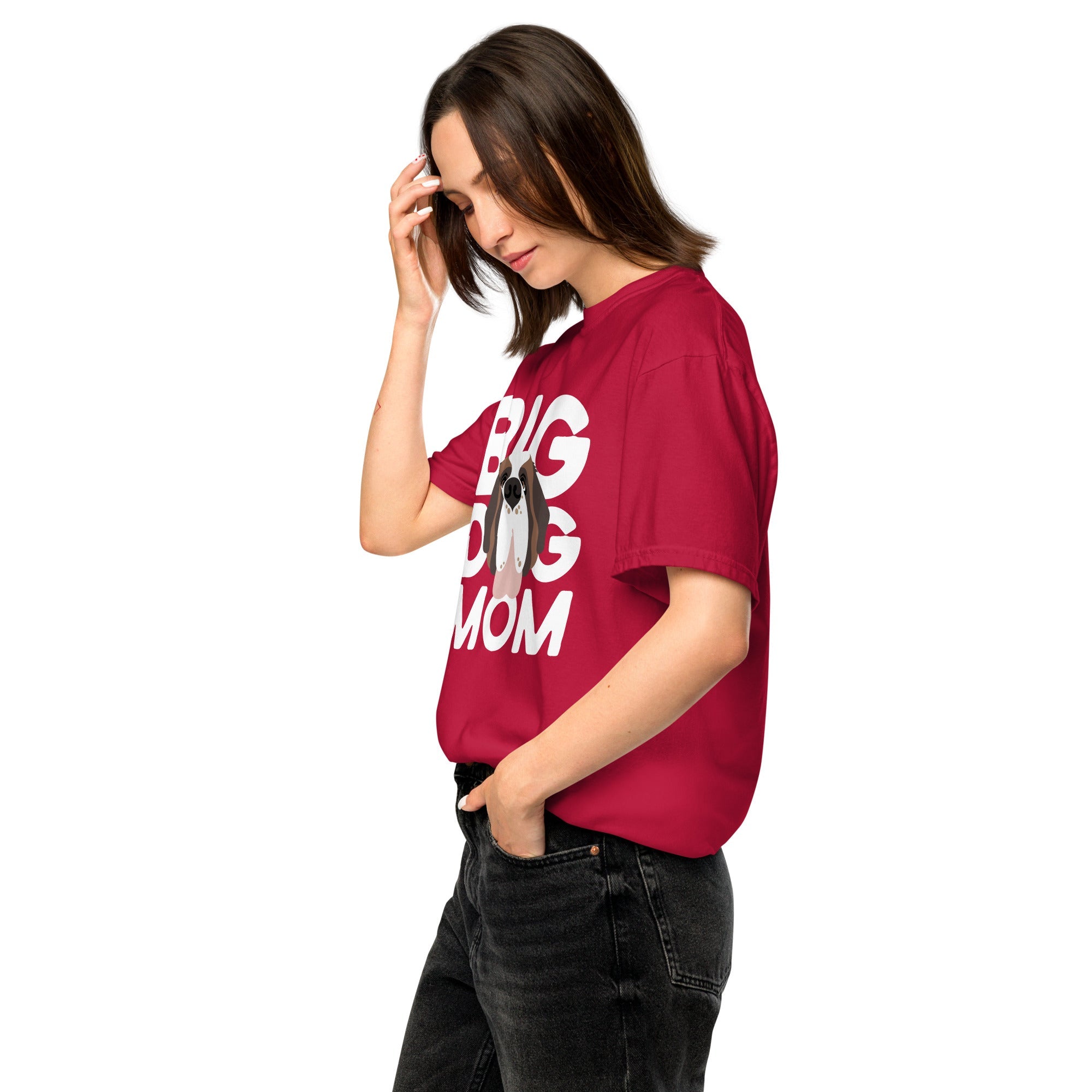 Big Dog Mom Comfort Colors Heavyweight T-Shirt - Dark Colors - Lucy + Norman