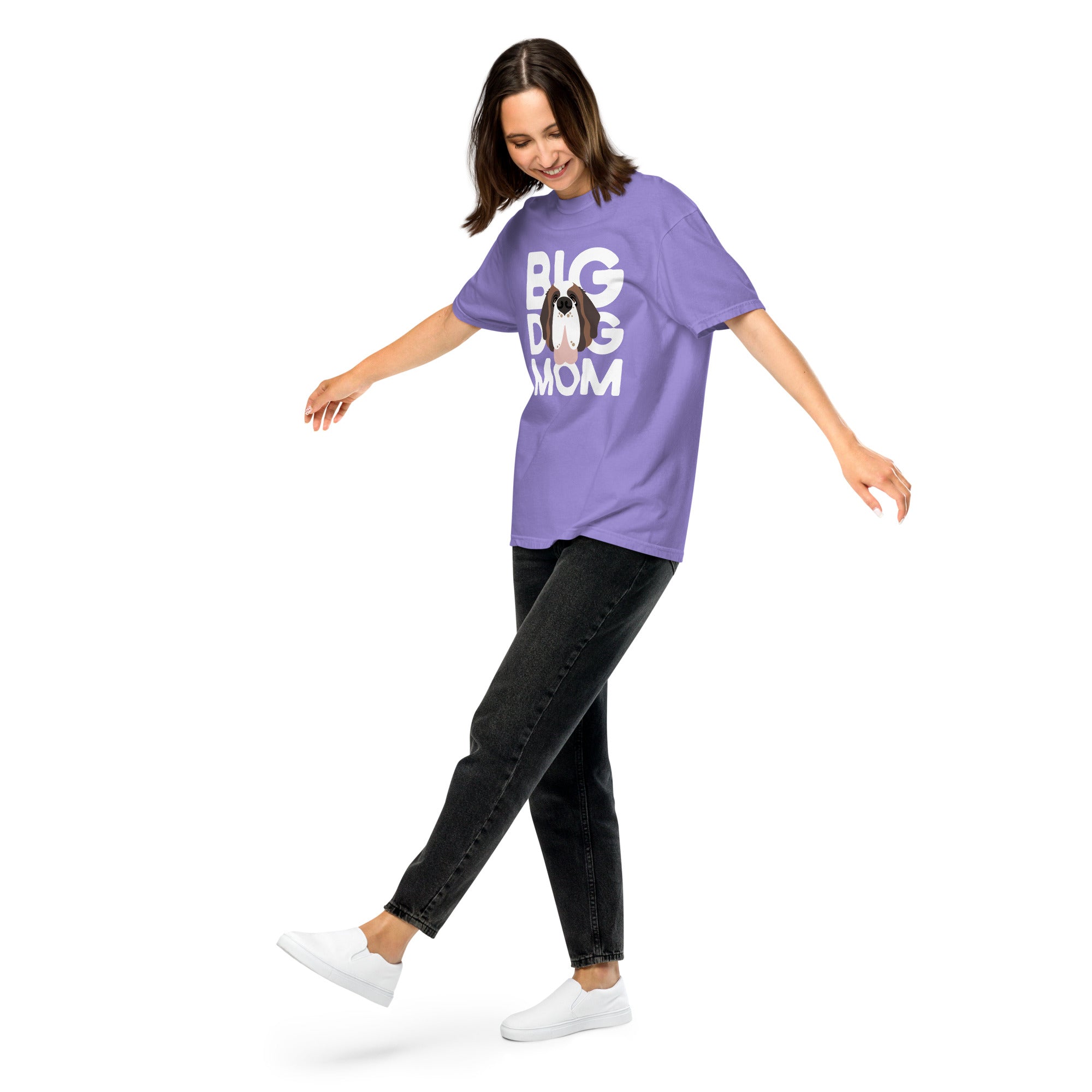 Big Dog Mom Comfort Colors Heavyweight T-Shirt - Light Colors - Lucy + Norman