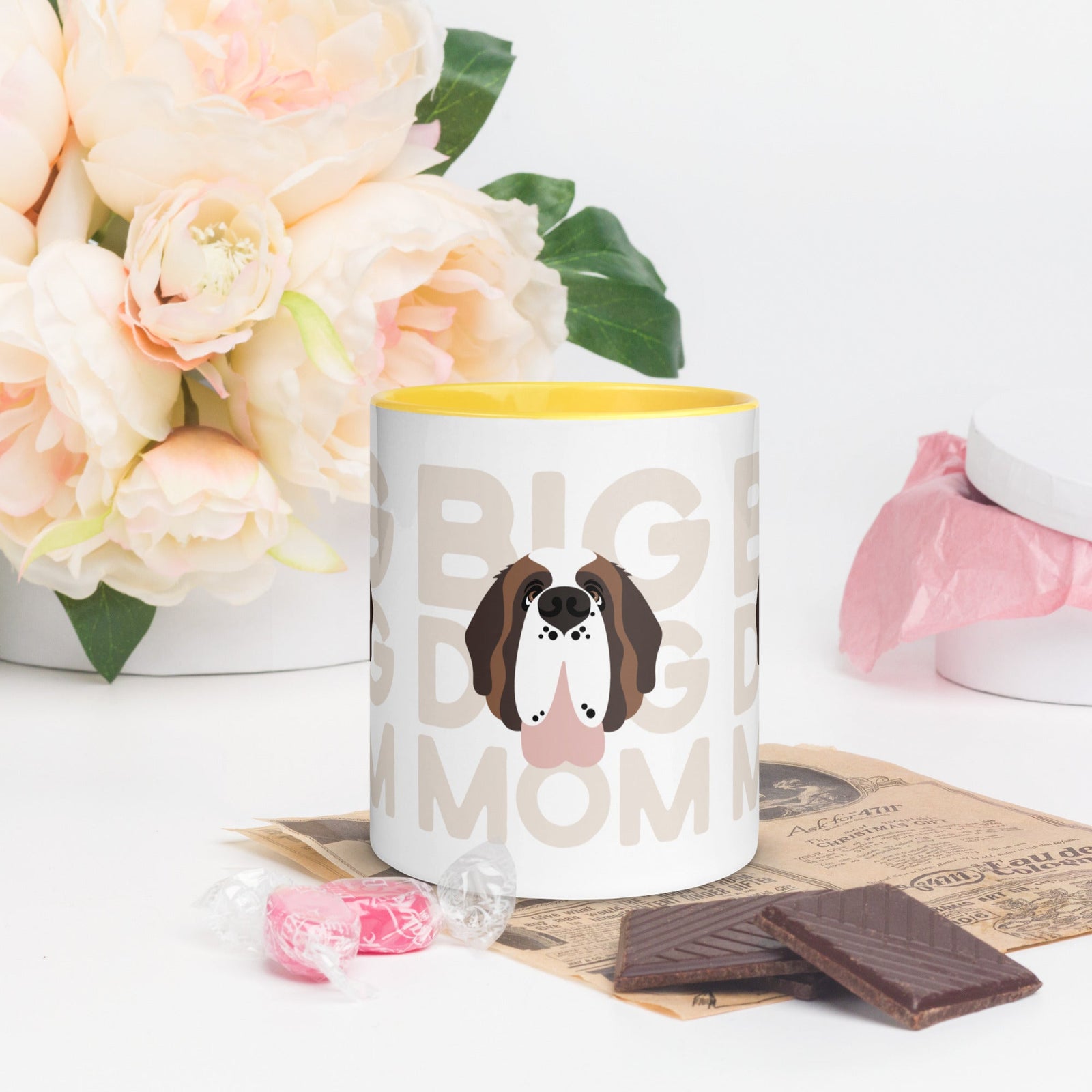 Big Dog Mom Mug + Color Inside - Lucy + Norman