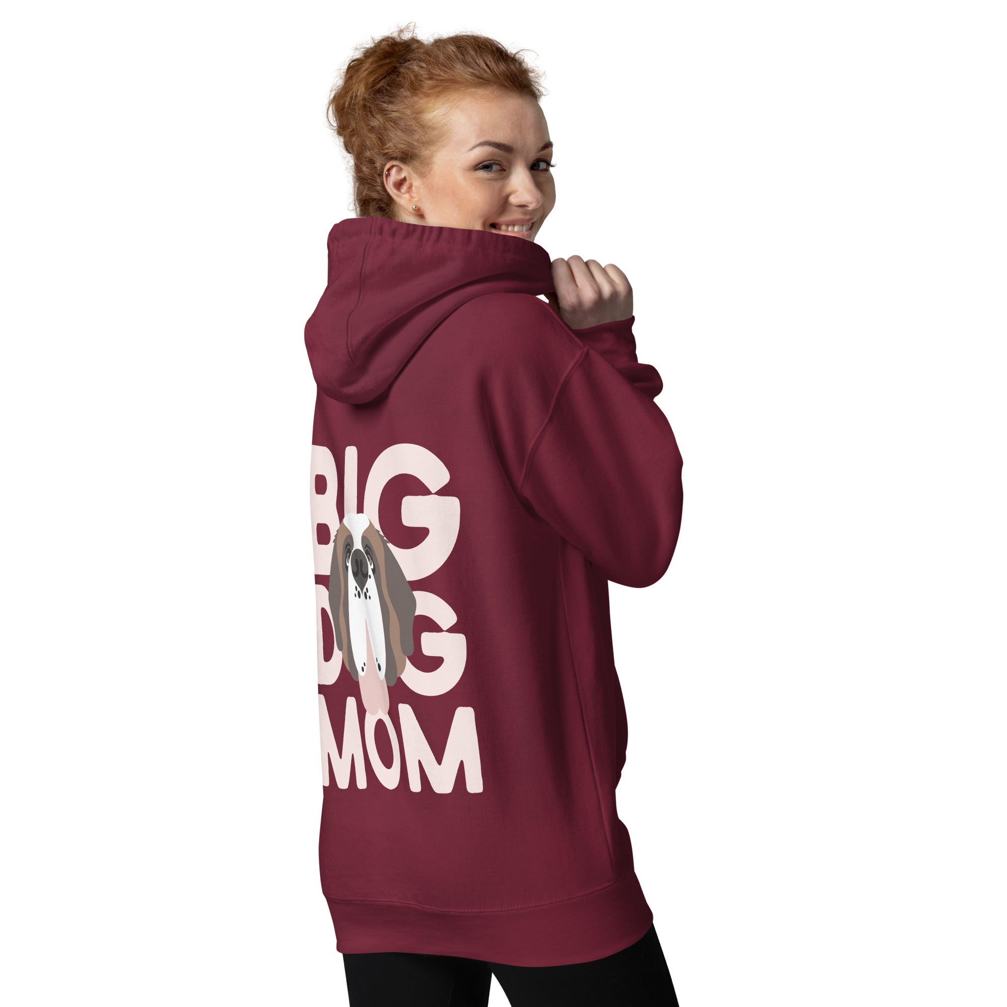 Big Dog Mom Personalize Name Hoodie - Lucy + Norman