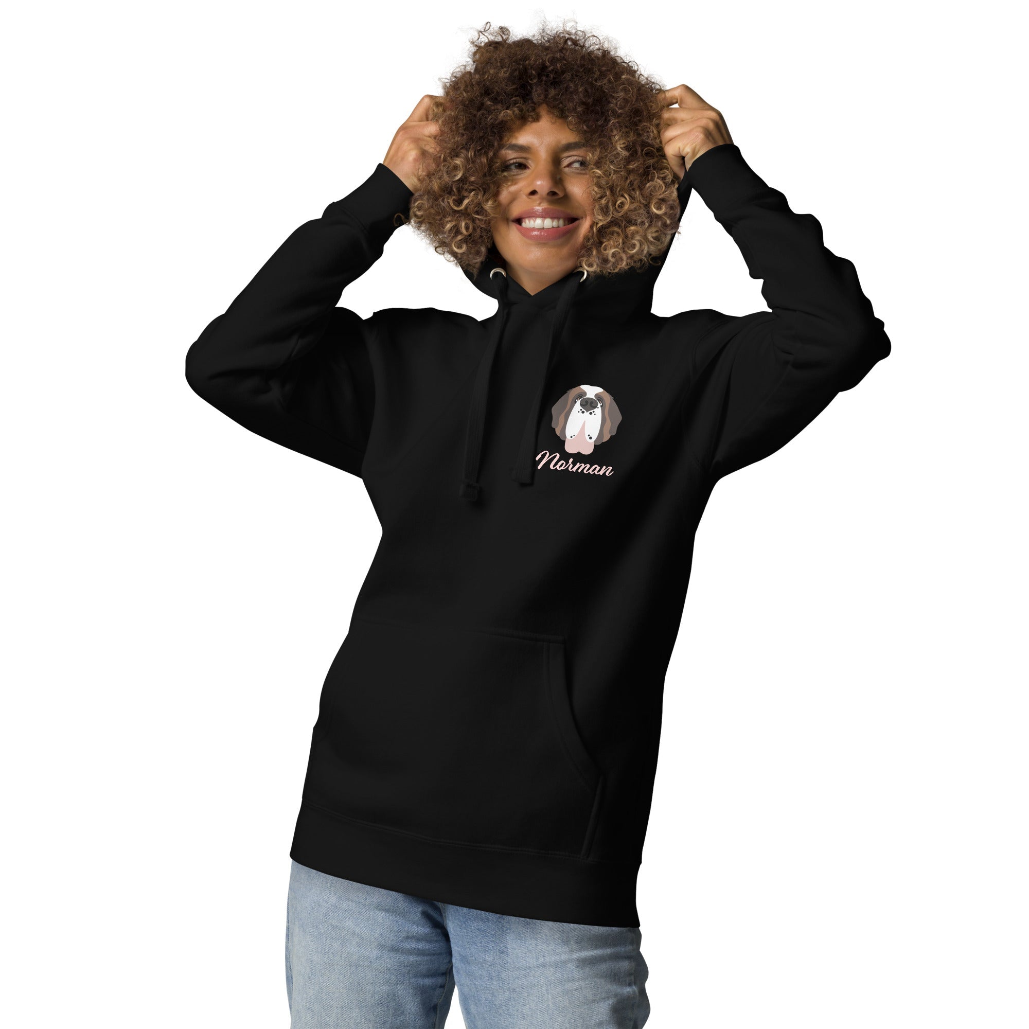 Big Dog Mom Personalize Name Hoodie - Lucy + Norman