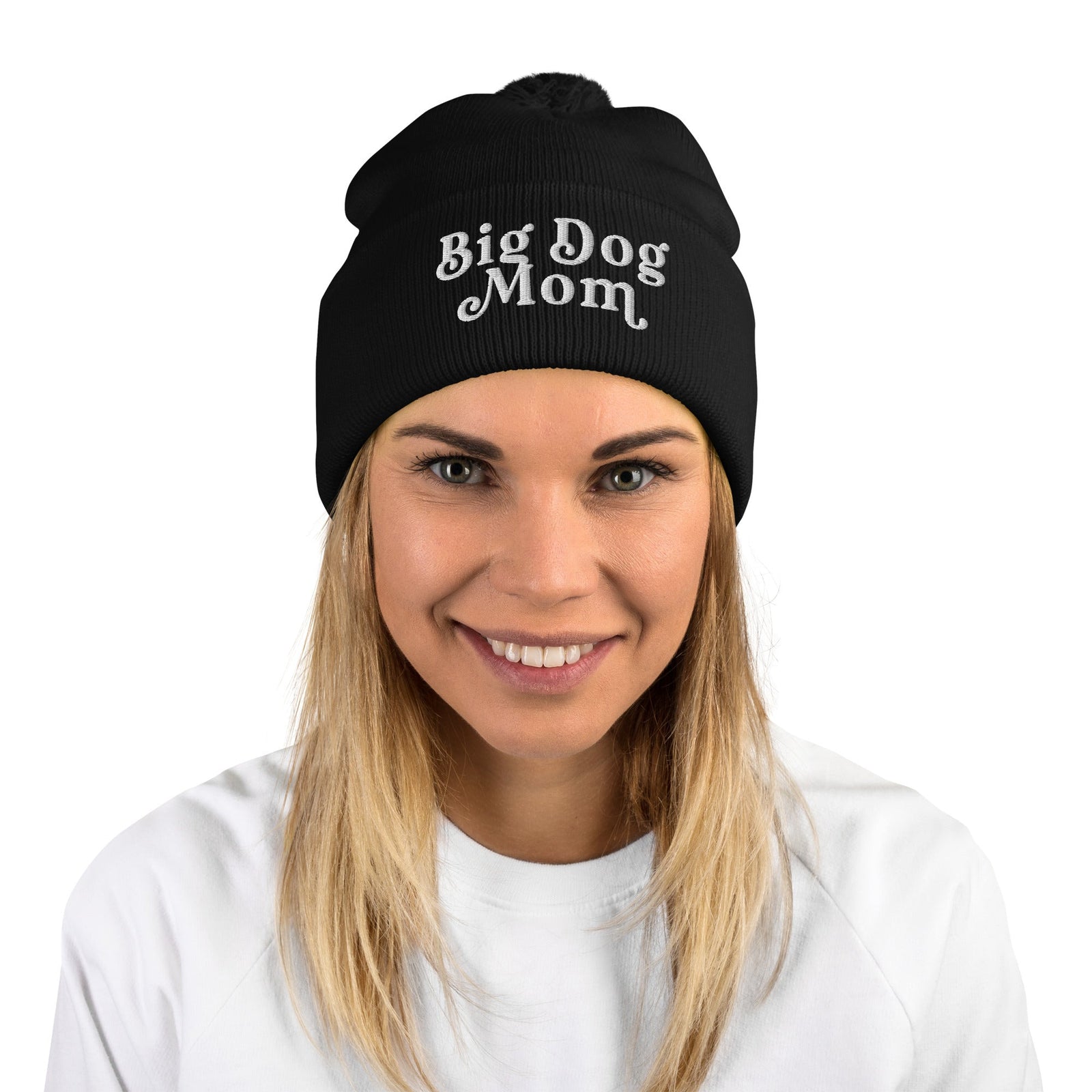 Big Dog Mom Pom-Pom Beanie - Lucy + Norman