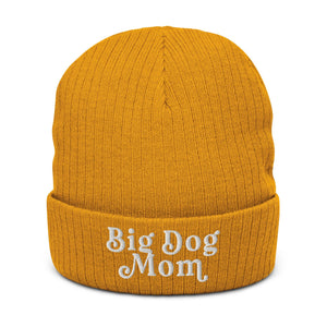 Big Dog Mom Ribbed Knit Beanie - Lucy + Norman