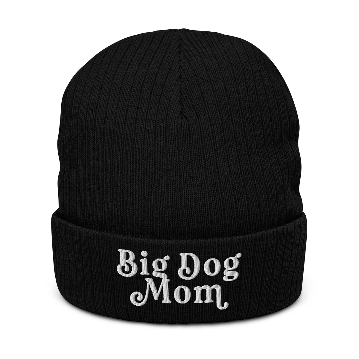 Big Dog Mom Ribbed Knit Beanie - Lucy + Norman