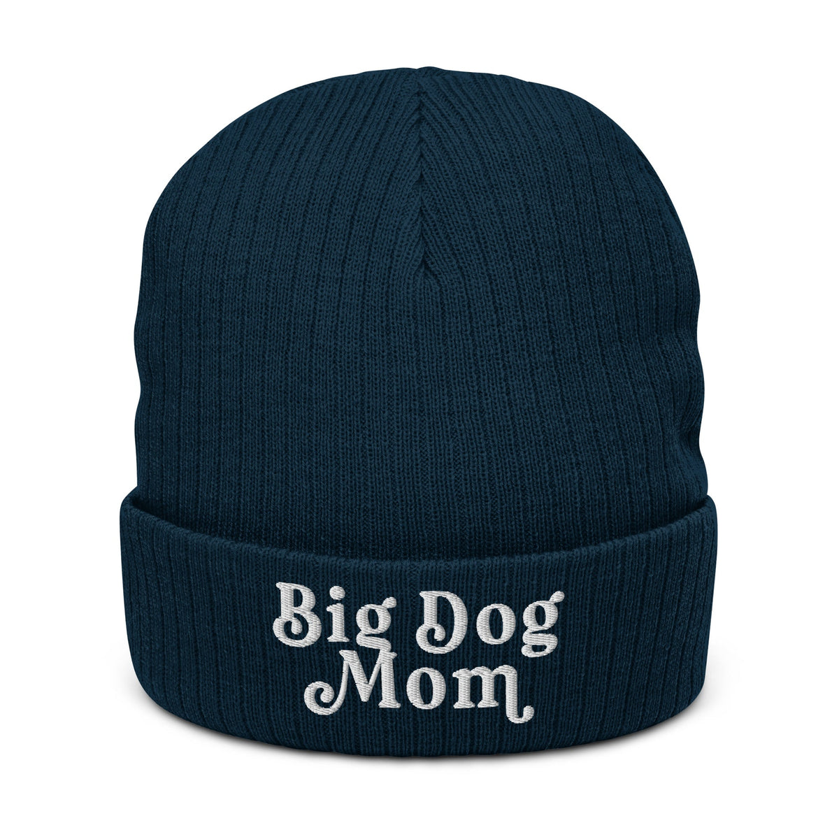 Big Dog Mom Ribbed Knit Beanie - Lucy + Norman