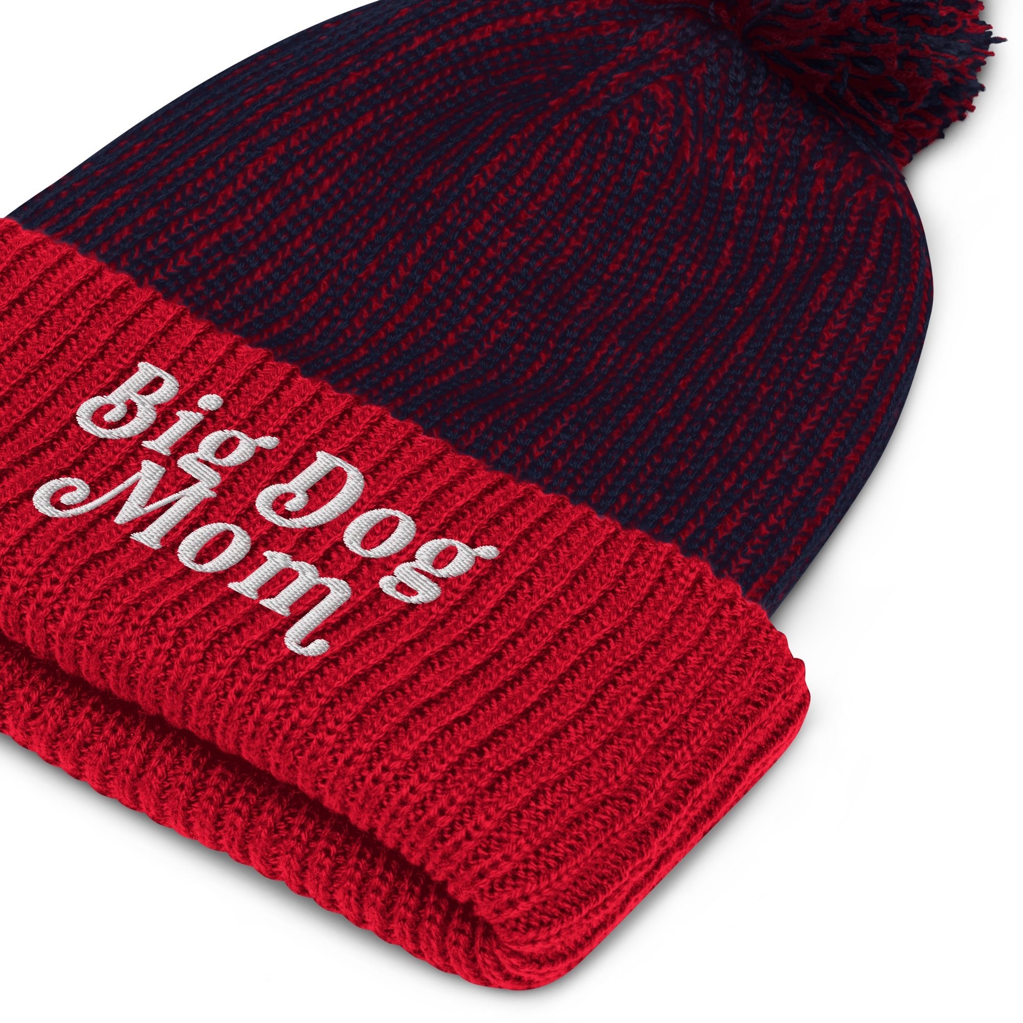 Big Dog Mom Speckled Pom-Pom Beanie - Lucy + Norman