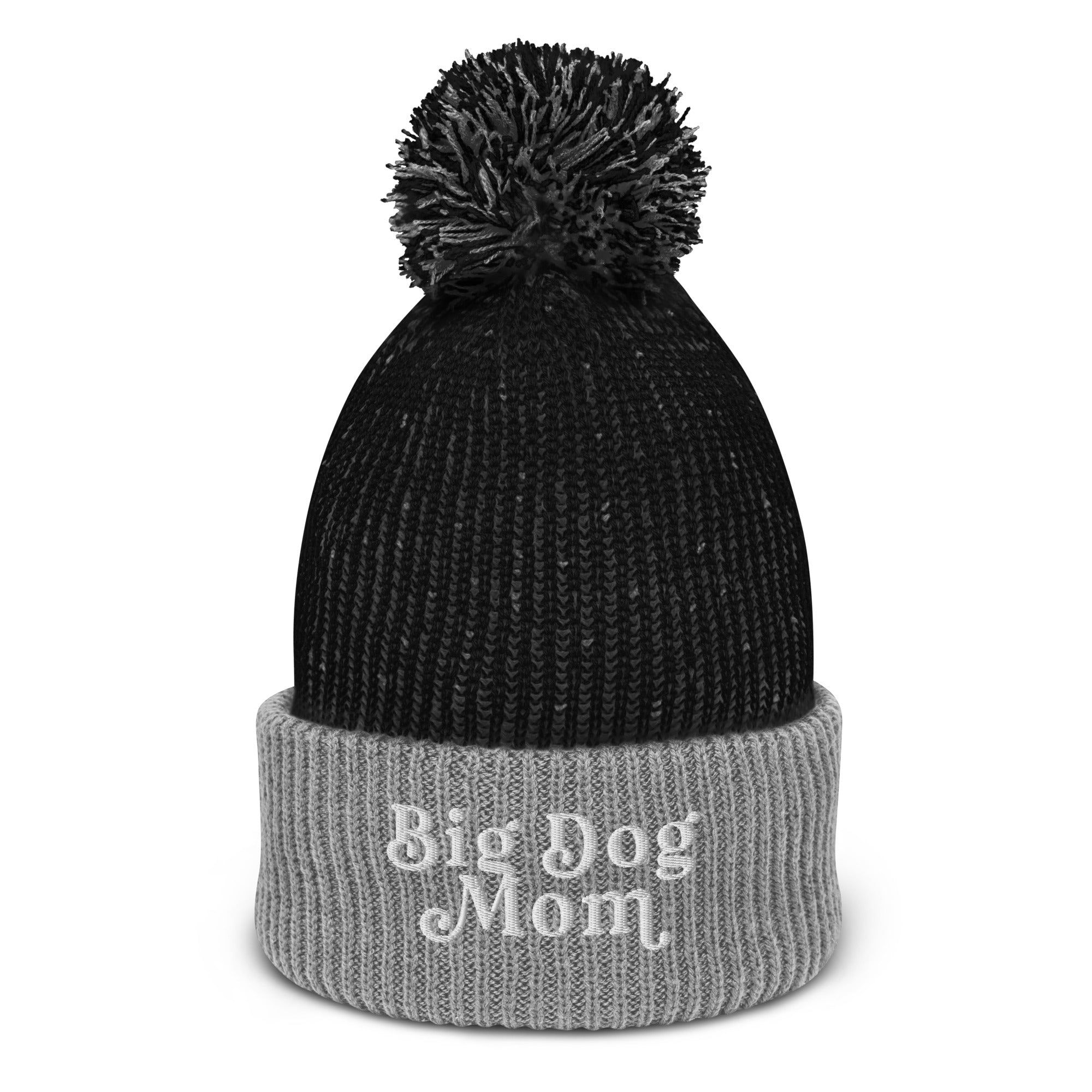 Big Dog Mom Speckled Pom-Pom Beanie - Lucy + Norman