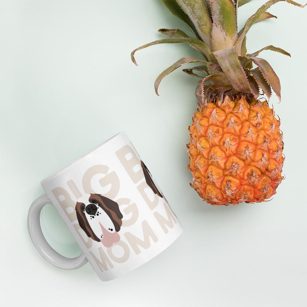 Big Dog Mom White Glossy Mug - Lucy + Norman